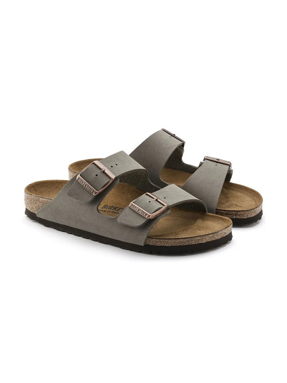 BIRKENSTOCK Sandalo Unisex adulto Arizona stone, Birkibuc 151213 Grigio - Image 3