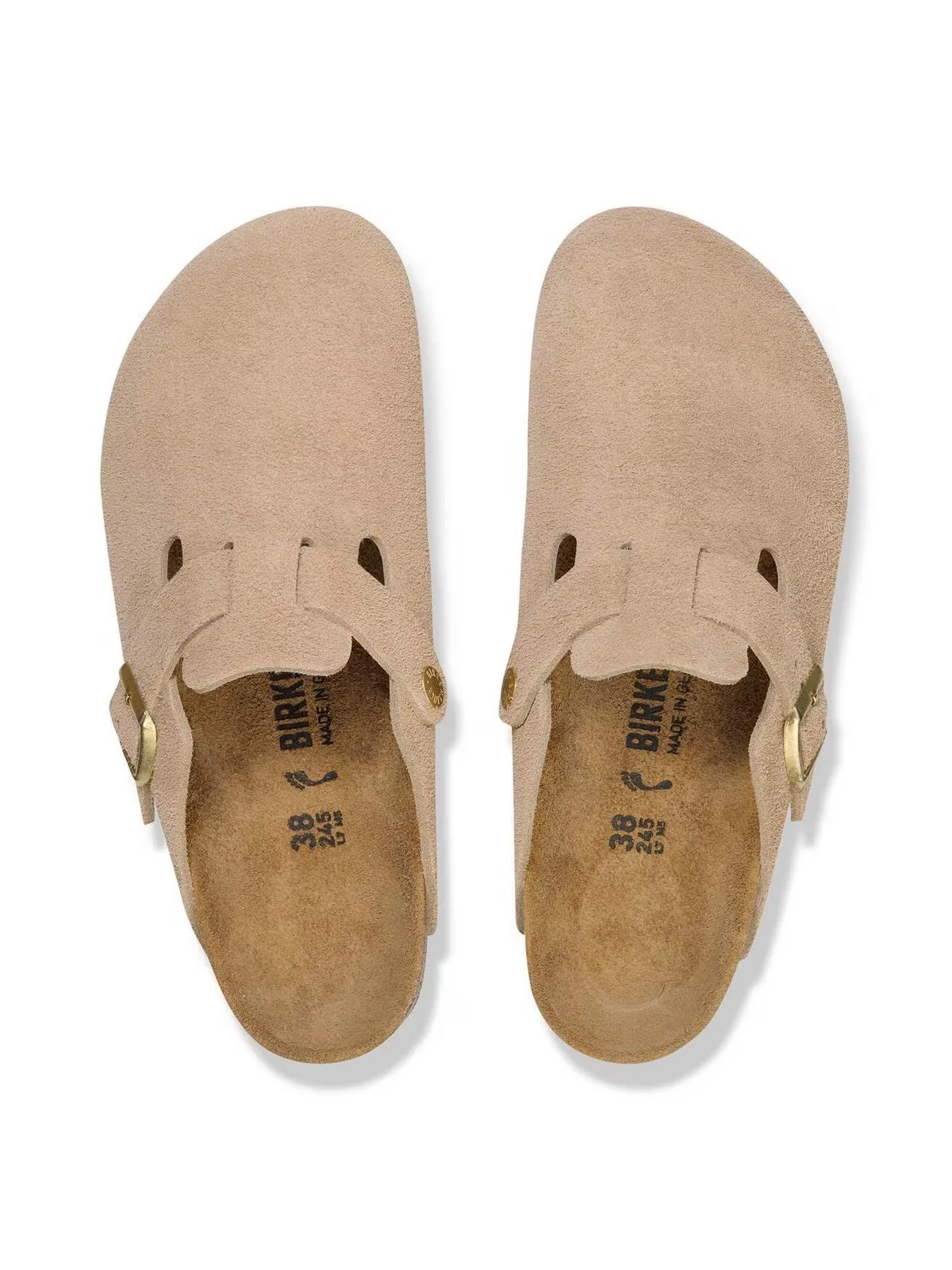 BIRKENSTOCK Sandalo Unisex adulto Boston sandcastle, Suede Leather 1030883 SANDCASTLE - Image 2