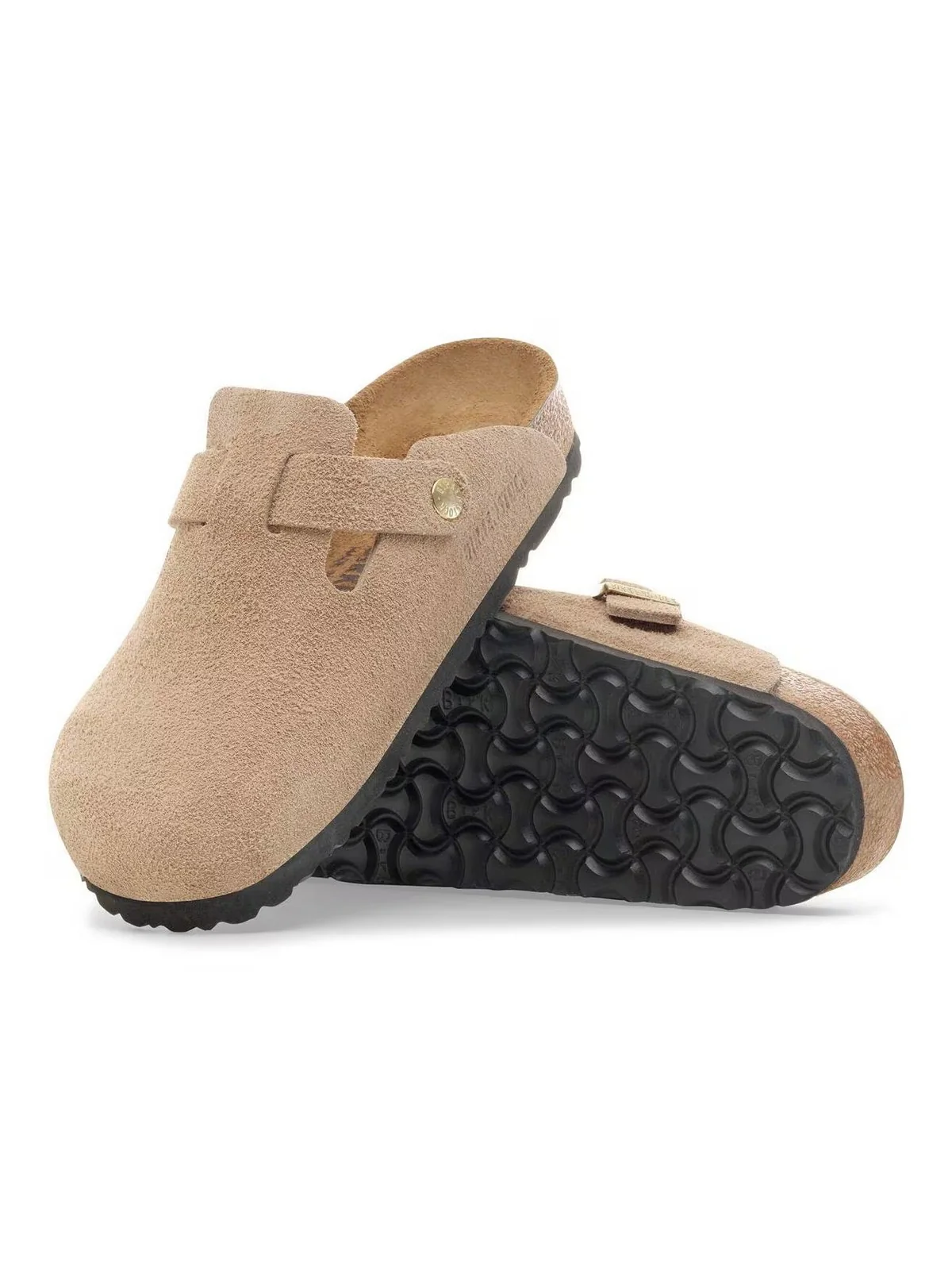 BIRKENSTOCK Sandalo Unisex adulto Boston sandcastle, Suede Leather 1030883 SANDCASTLE - Image 4