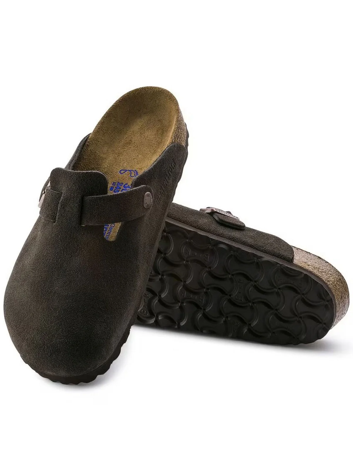 BIRKENSTOCK Sandalo Unisex adulto Boston SFB mocca, Suede Leather 660463 Marrone - Image 2