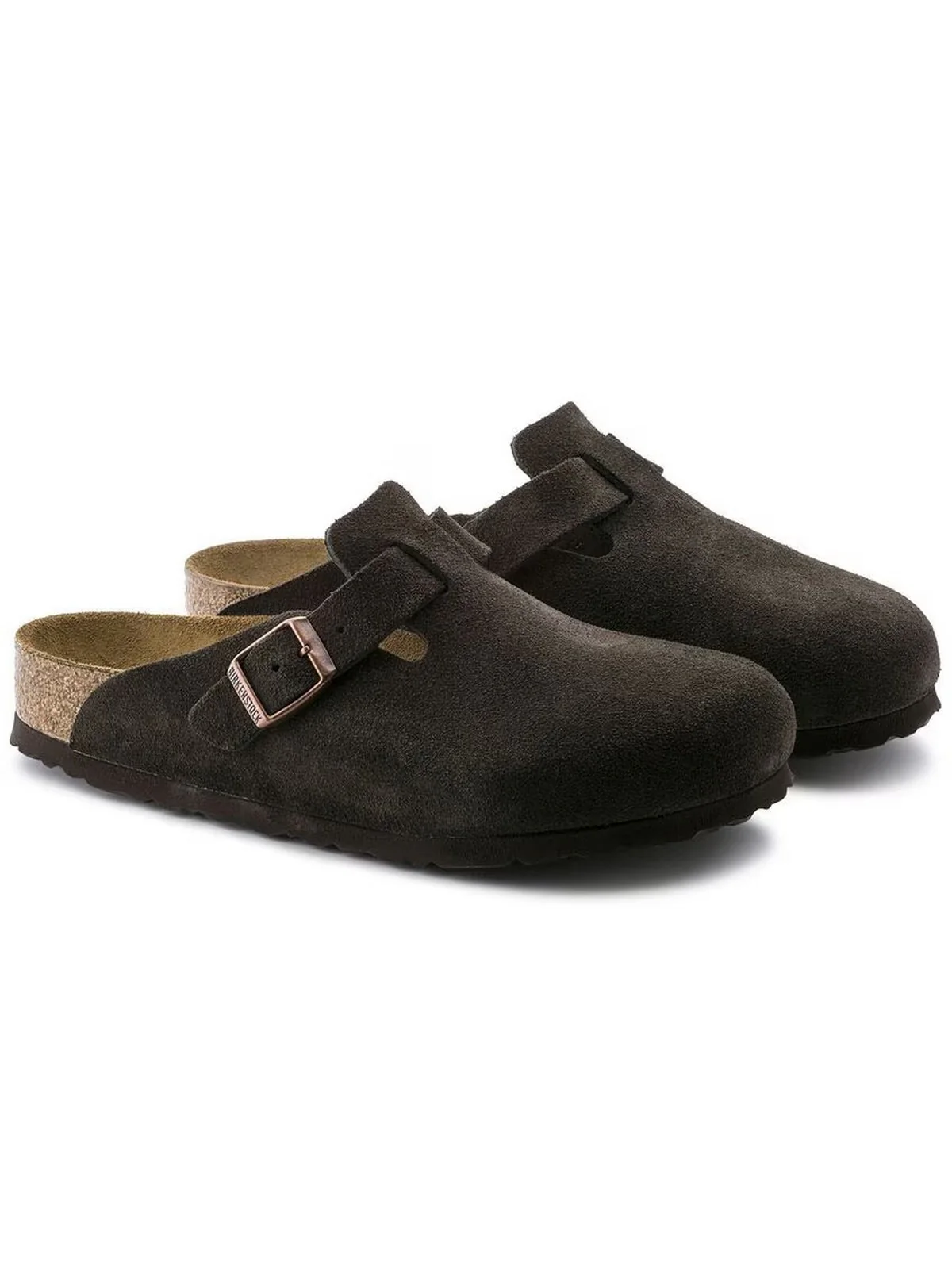 BIRKENSTOCK Sandalo Unisex adulto Boston SFB mocca, Suede Leather 660463 Marrone - Image 4