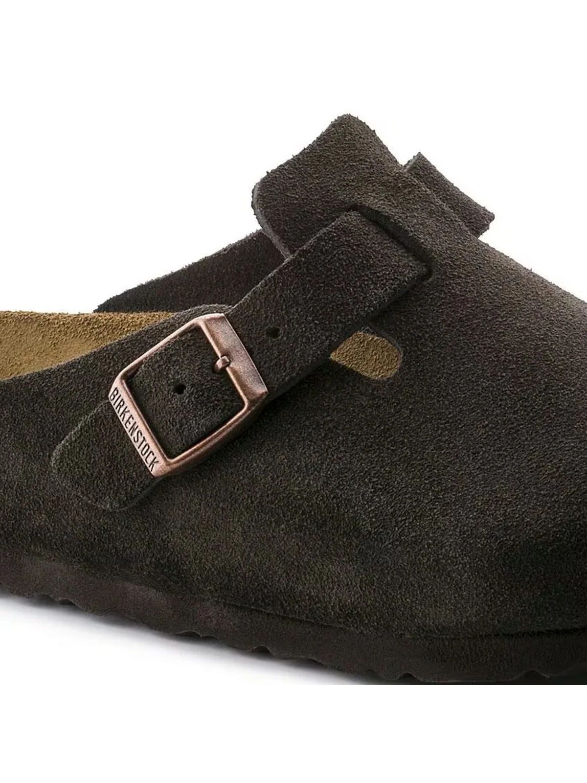 BIRKENSTOCK Sandalo Unisex adulto Boston SFB mocca, Suede Leather 660463 Marrone - Image 6