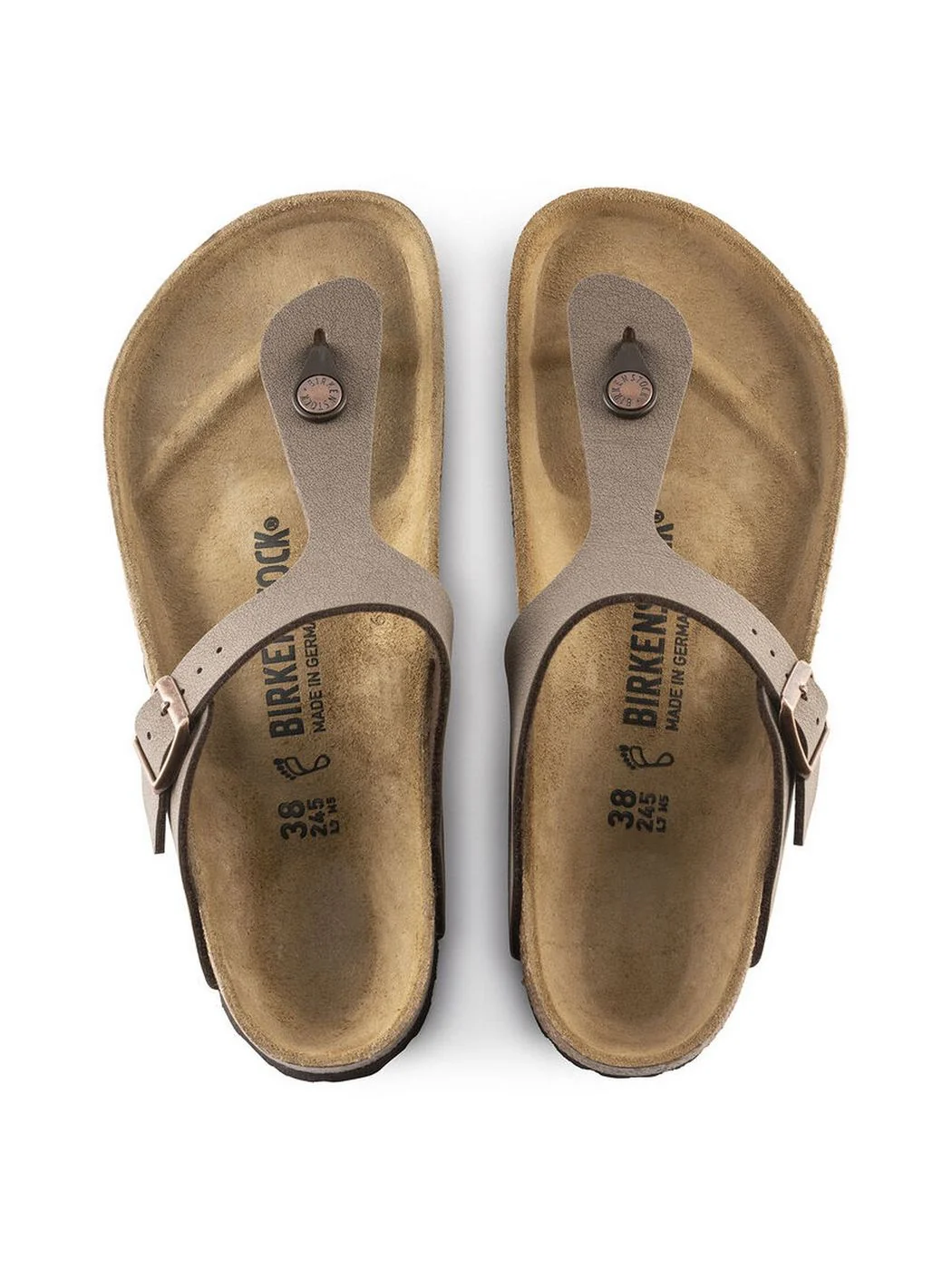 BIRKENSTOCK Sandalo Unisex adulto Gizeh mocca, Birkibuc 043751 MOCCA - Image 6