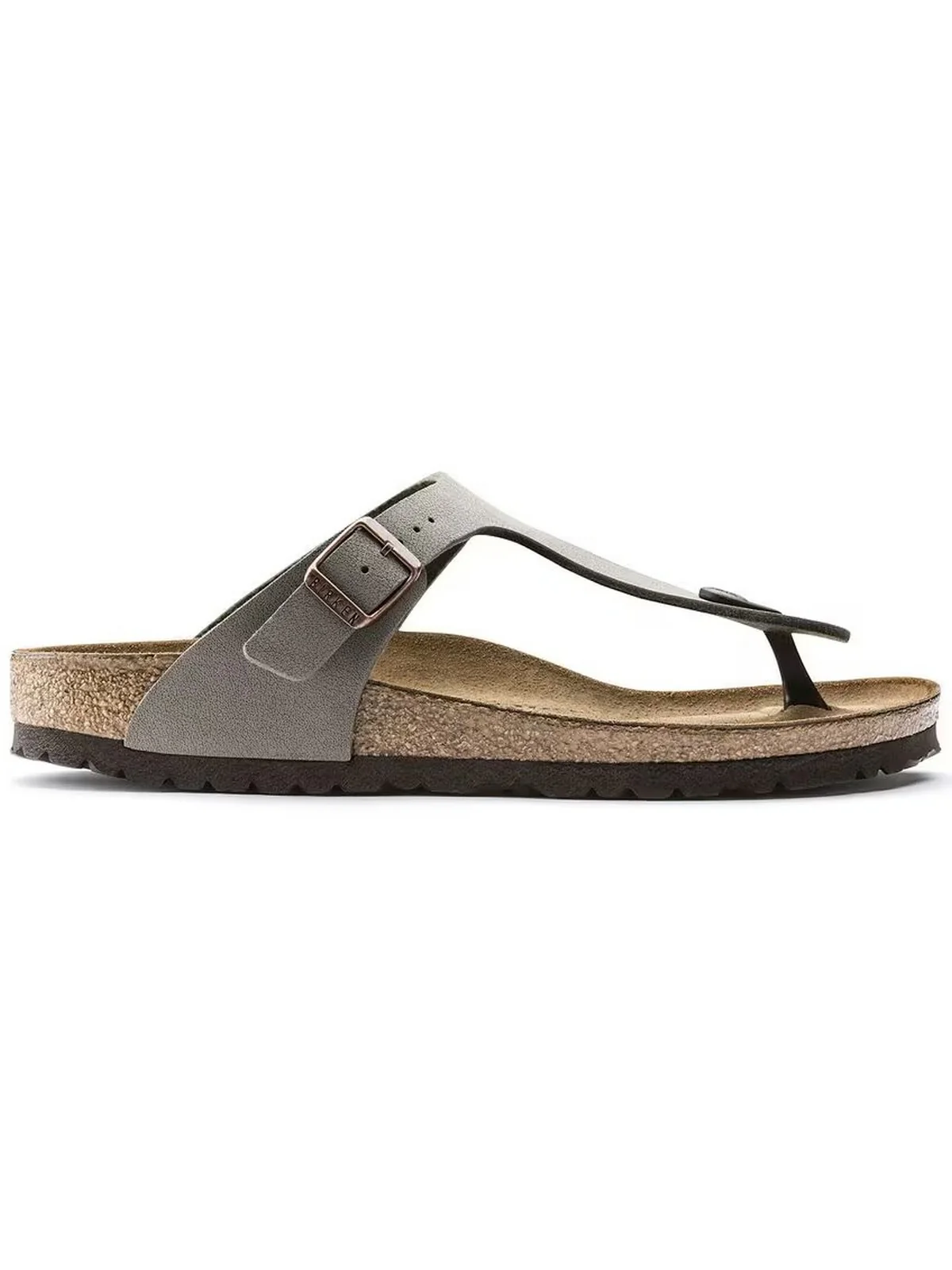 BIRKENSTOCK Sandalo Unisex adulto Gizeh stone, Birkibuc 043391 Grigio - Image 5