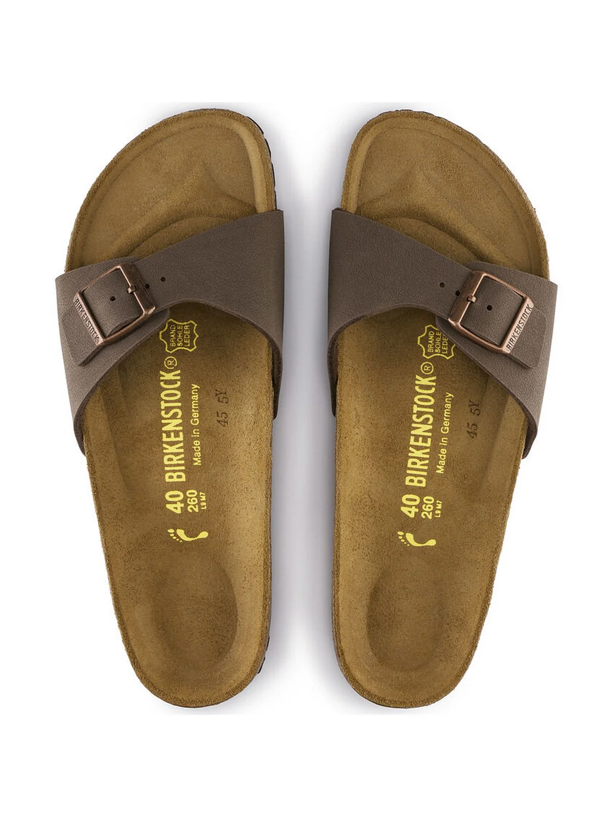 BIRKENSTOCK Sandalo Unisex adulto Madrid mocca, Birkibuc 040093 MOCCA - Image 4