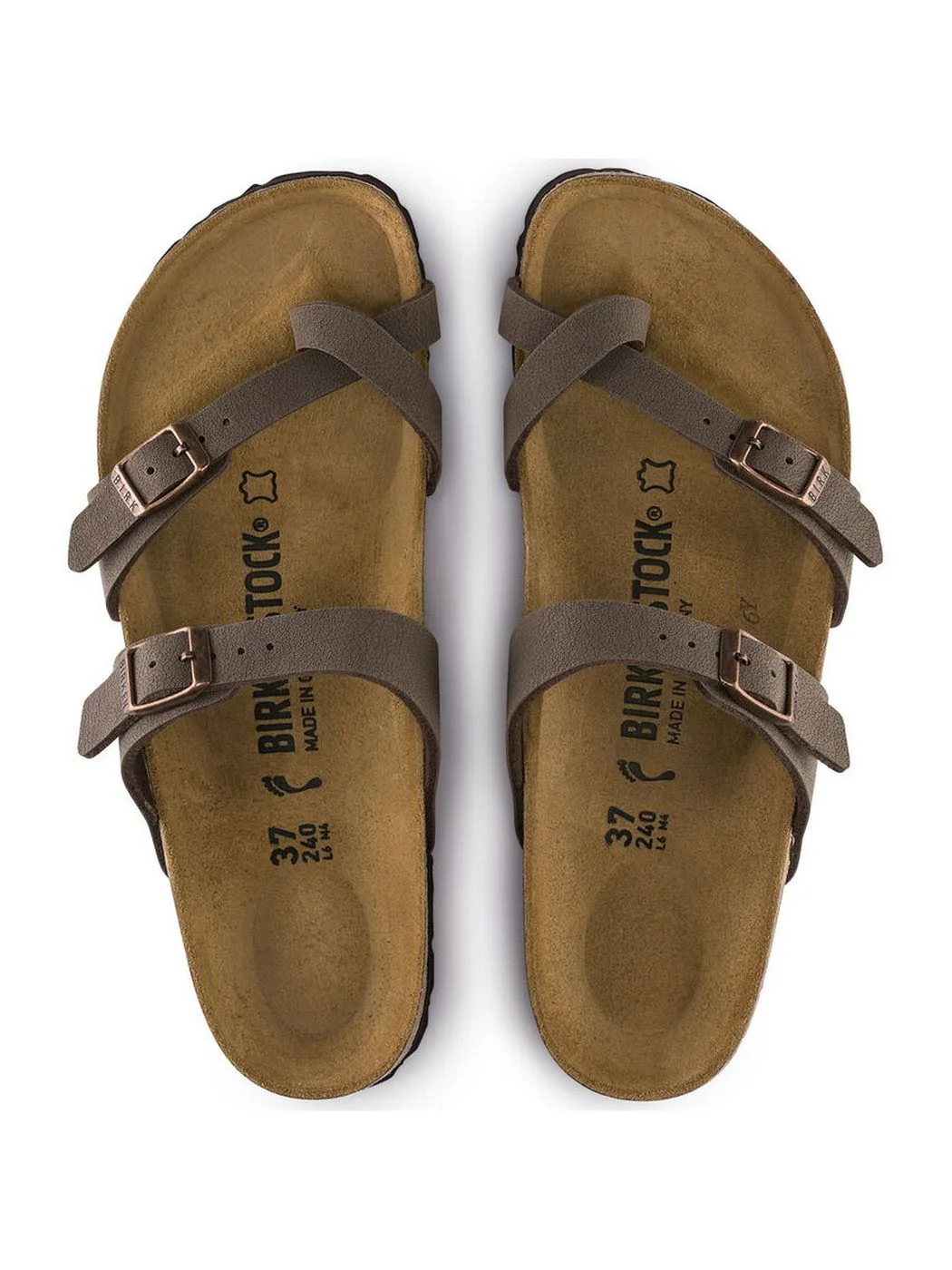 BIRKENSTOCK Sandalo Unisex adulto Mayari mocca, Birkibuc 071061 MOCCA - Image 5
