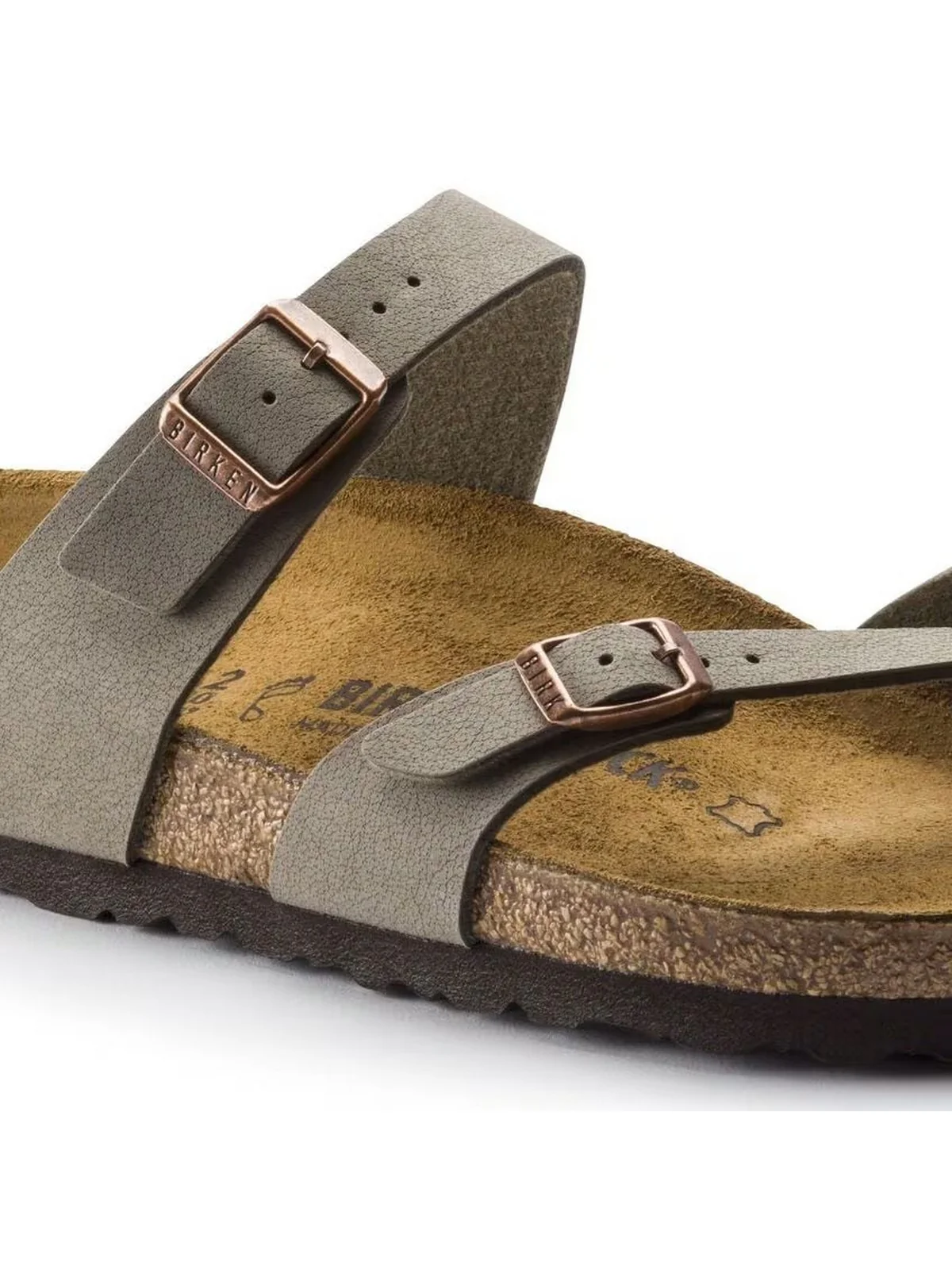 BIRKENSTOCK Sandalo Unisex adulto Mayari stone, Birkibuc 071071 Grigio - Image 6