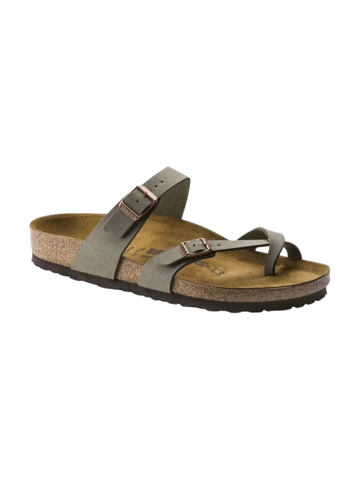 BIRKENSTOCK Sandalo Unisex adulto Mayari stone, Birkibuc 071071 Grigio - Image 7