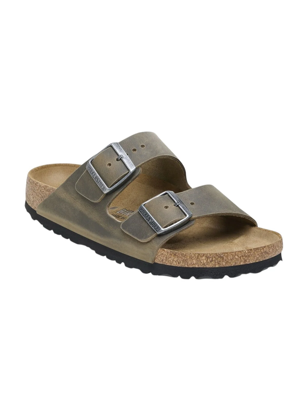 BIRKENSTOCK Sandalo Uomo Arizona faded khaki, Oiled Leather 1027039 Verde - Image 5