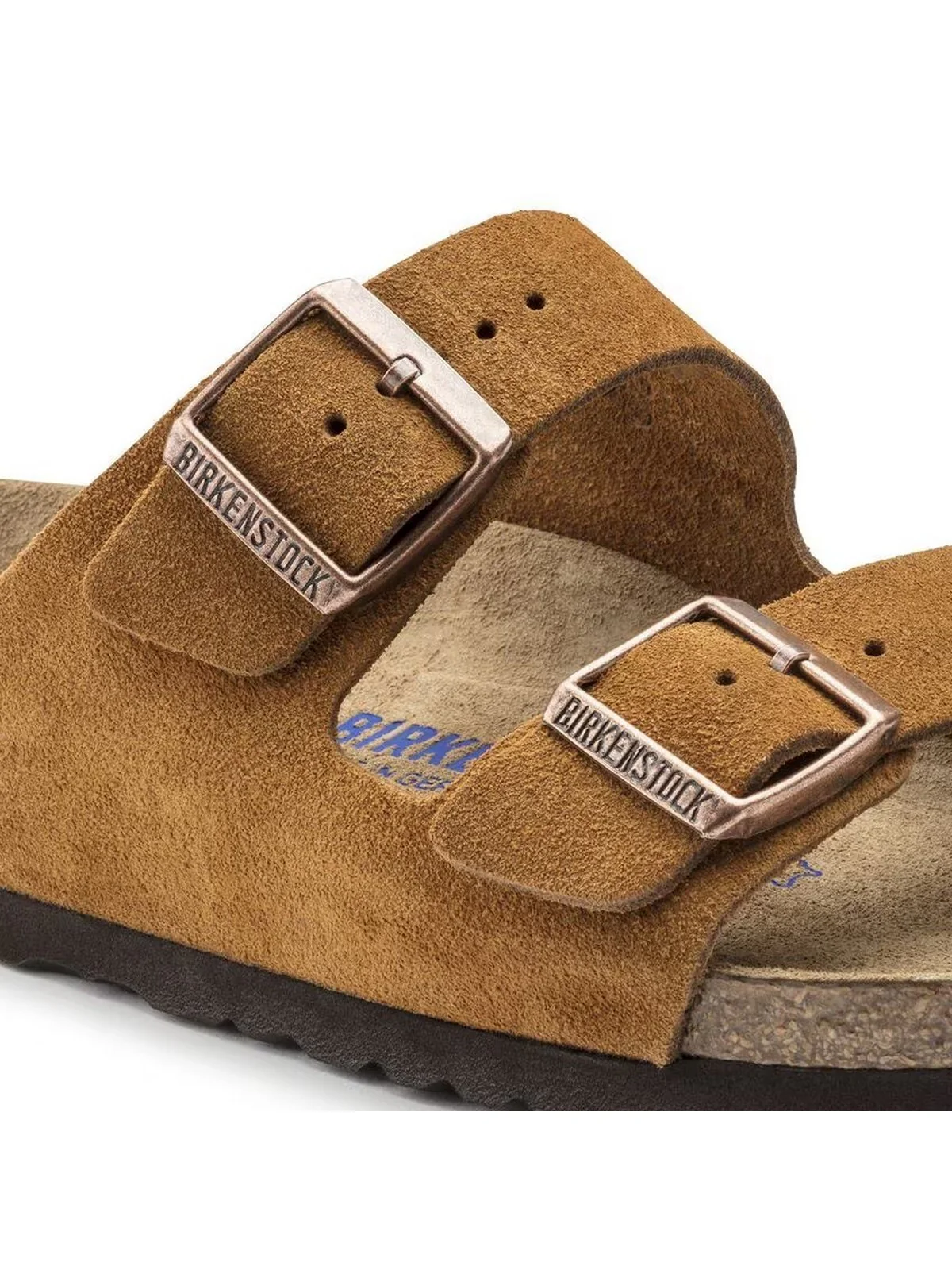 BIRKENSTOCK Sandalo Unisex adulto Arizona mink, Suede Leather 1027162 Marrone - Image 6