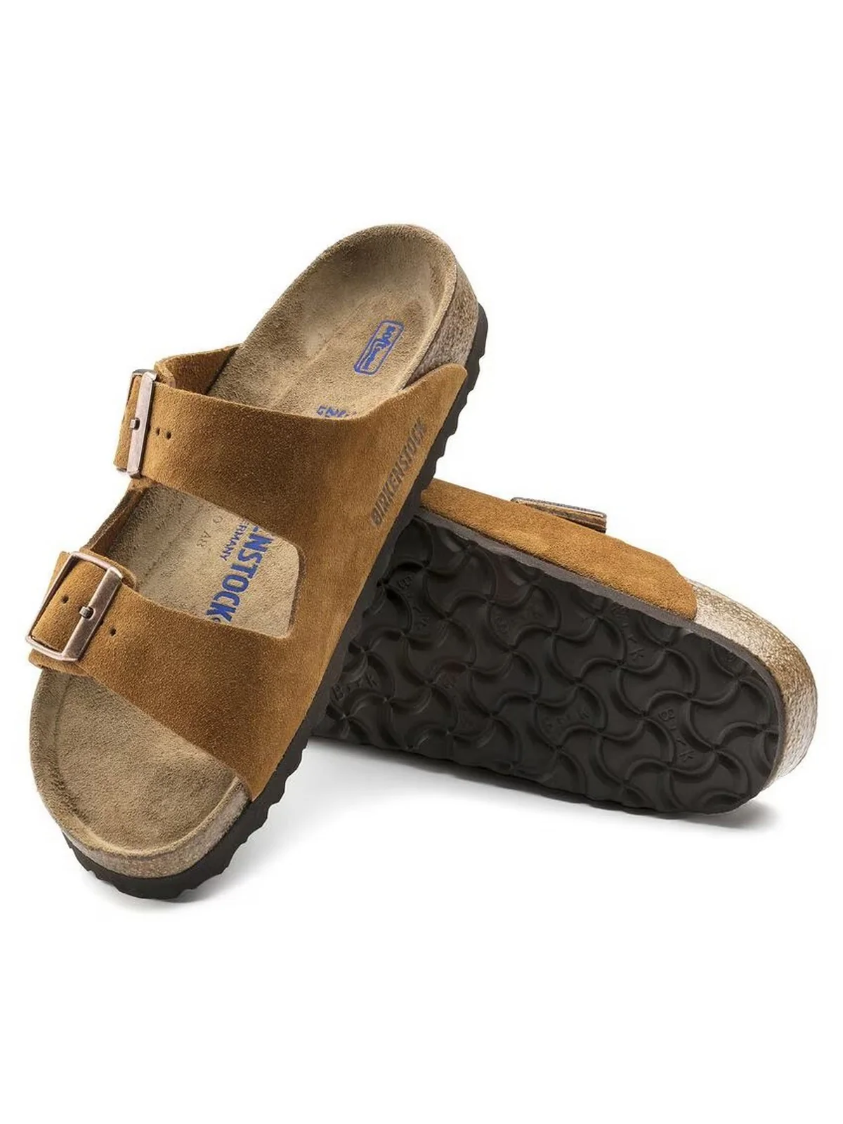 BIRKENSTOCK Sandalo Unisex adulto Arizona mink, Suede Leather 1027162 Marrone - Image 8