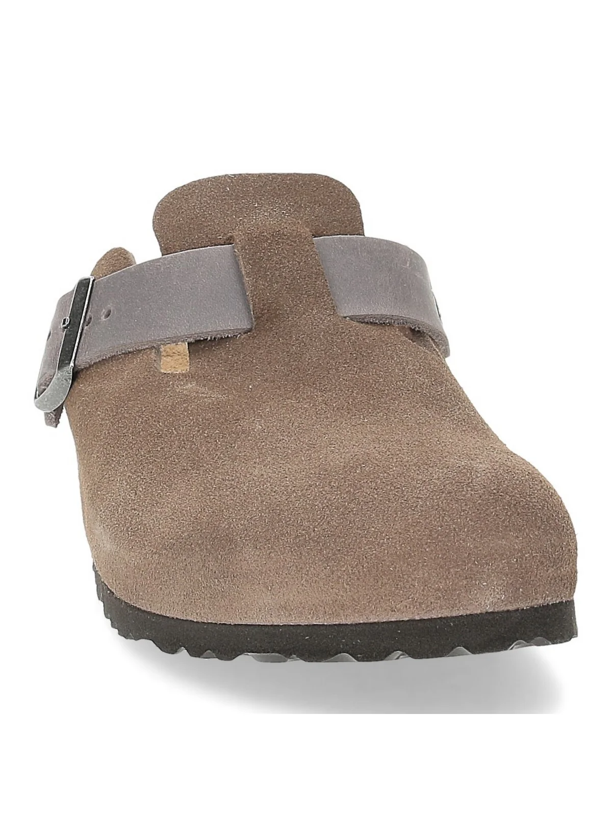 BIRKENSTOCK Sandalo Uomo Boston concrete gray, Suede Leather/Oiled 1029193 Grigio - Image 2