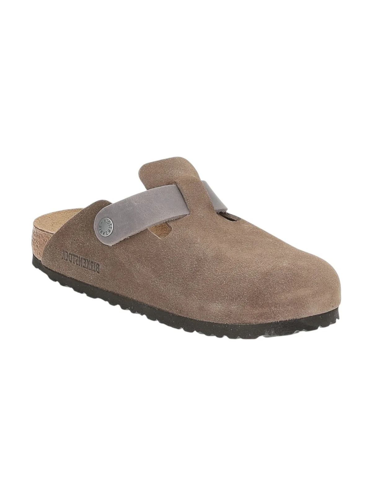 BIRKENSTOCK Sandalo Uomo Boston concrete gray, Suede Leather/Oiled 1029193 Grigio - Image 5