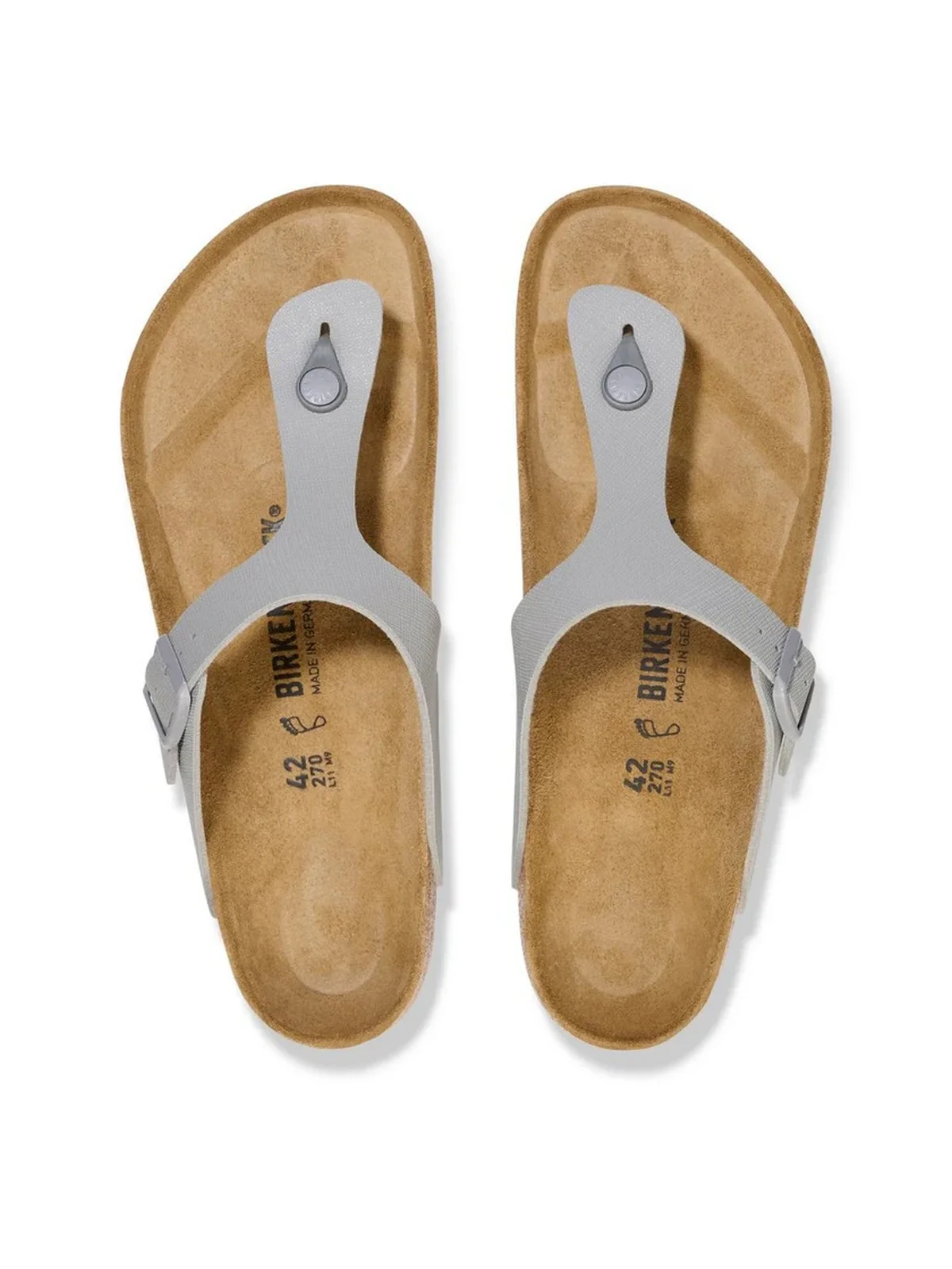 BIRKENSTOCK Sandalo Uomo Gizeh 1026397 Grigio - Image 2