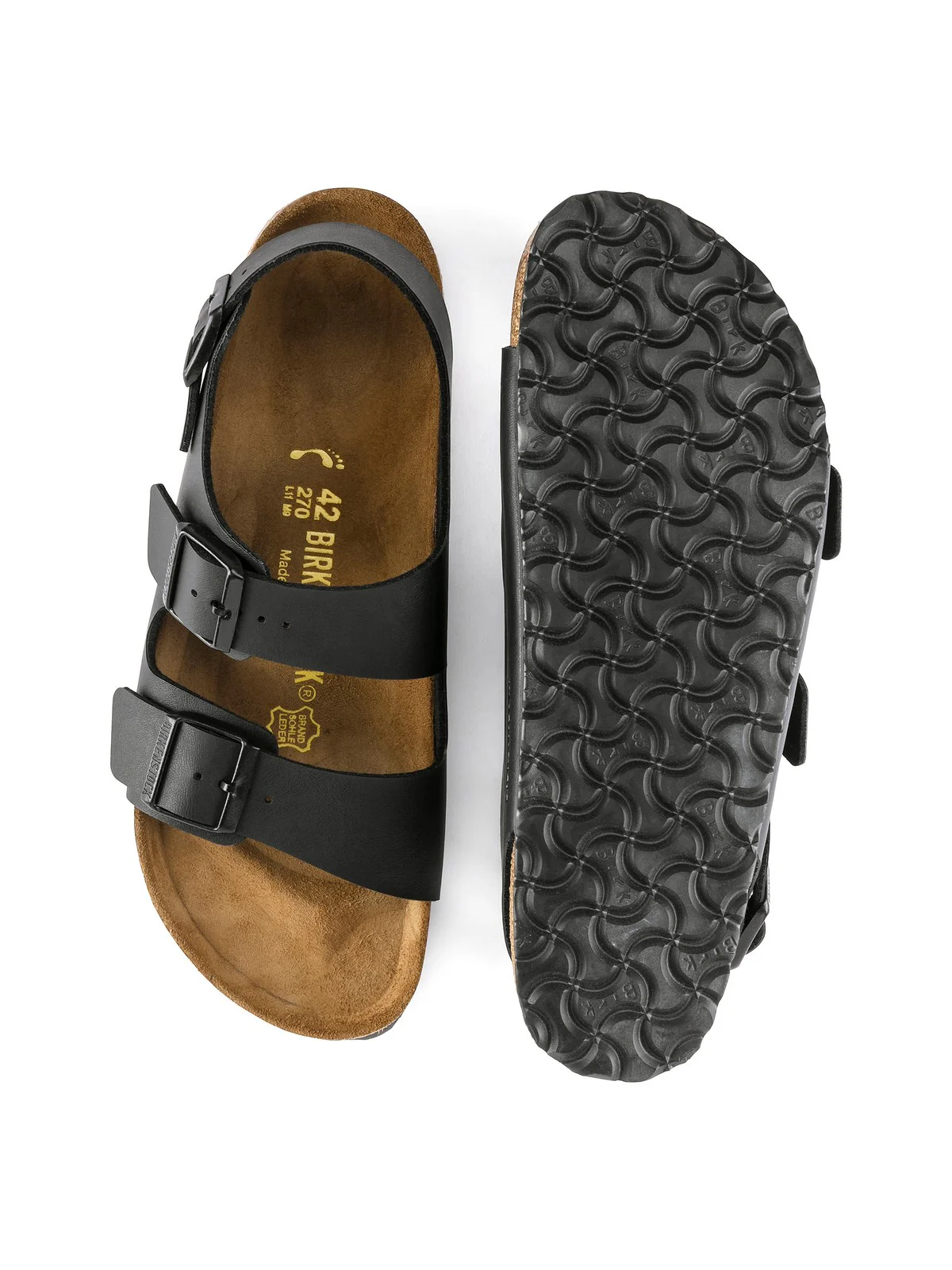 BIRKENSTOCK Sandalo Uomo Milano 034791 Nero - Image 7