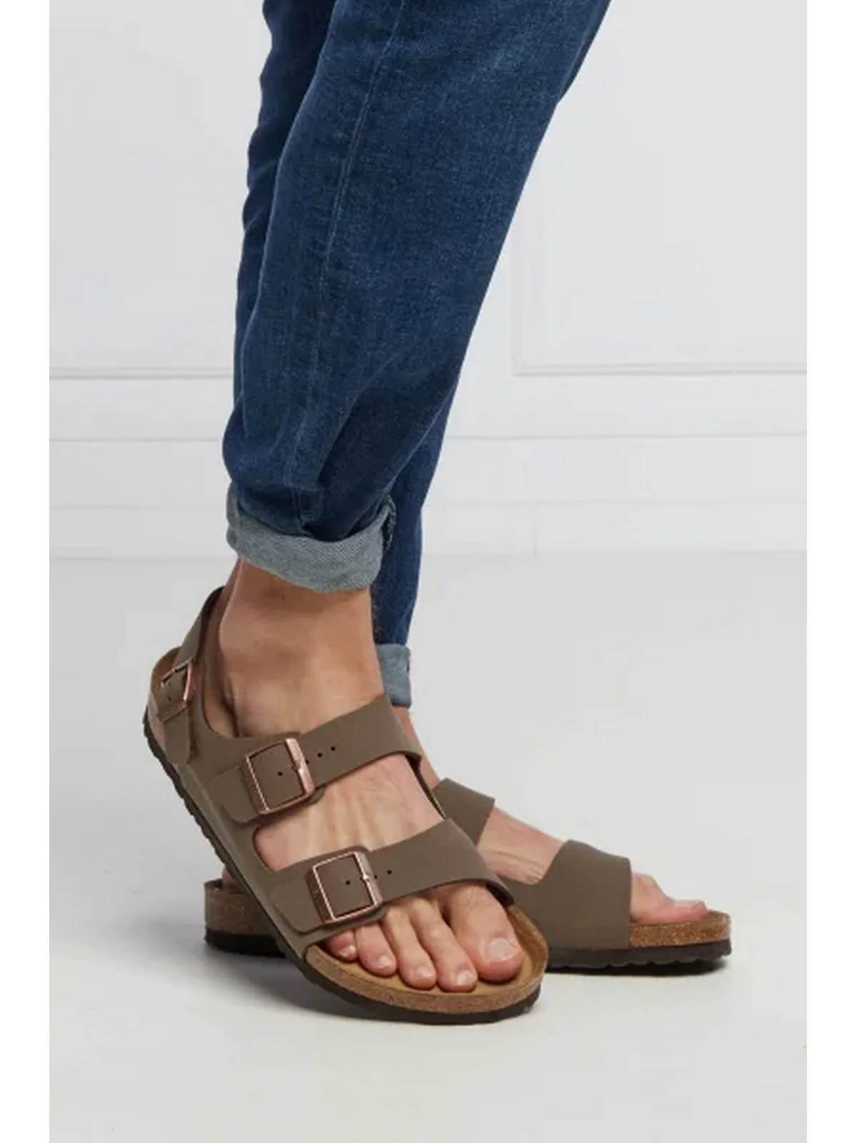 BIRKENSTOCK Sandalo Uomo Milano 634501 Marrone - Image 2