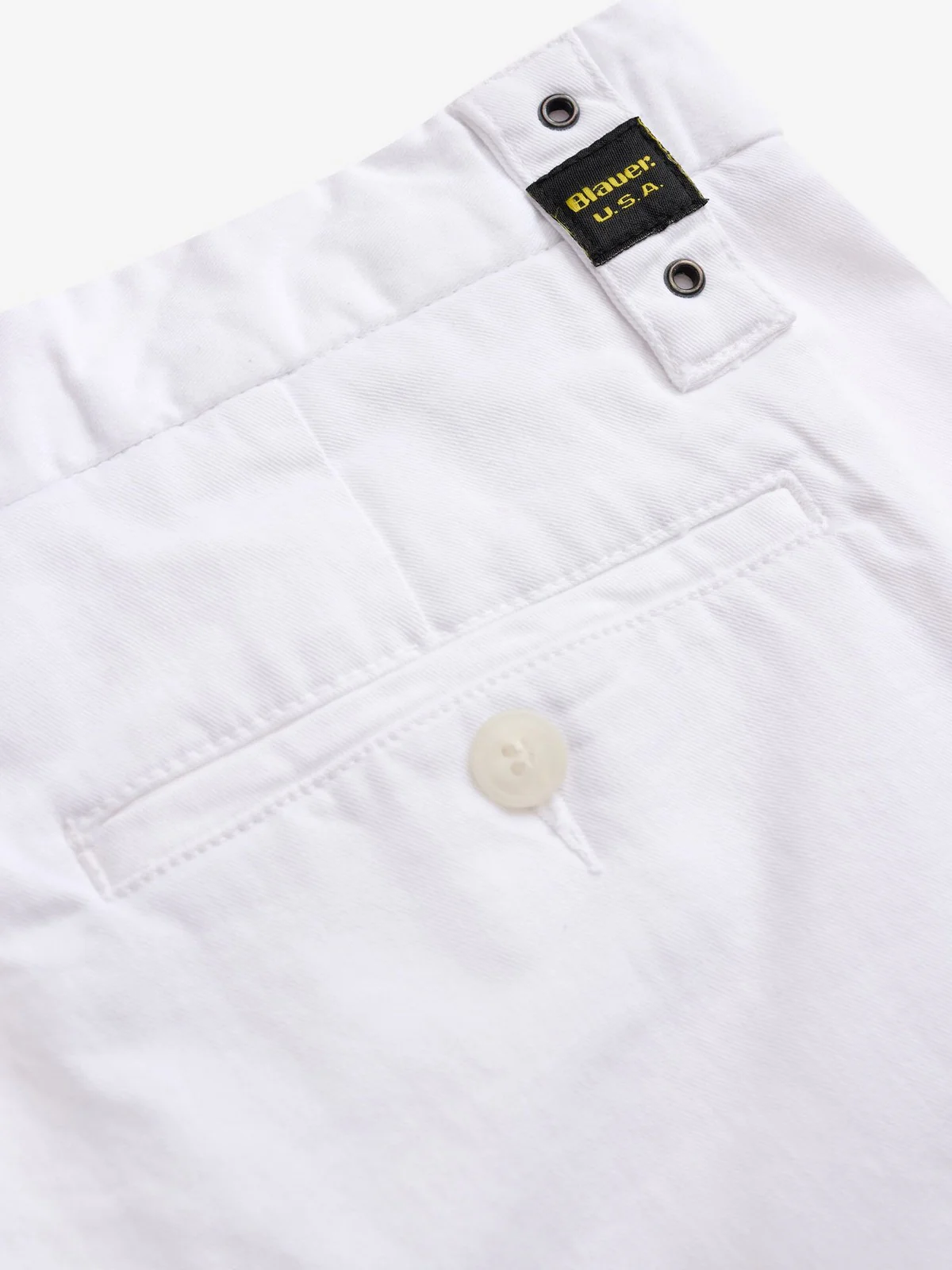 BLAUER Bermuda Uomo MACULLAR 25SBLUP02352 006855 100 Bianco - Image 5