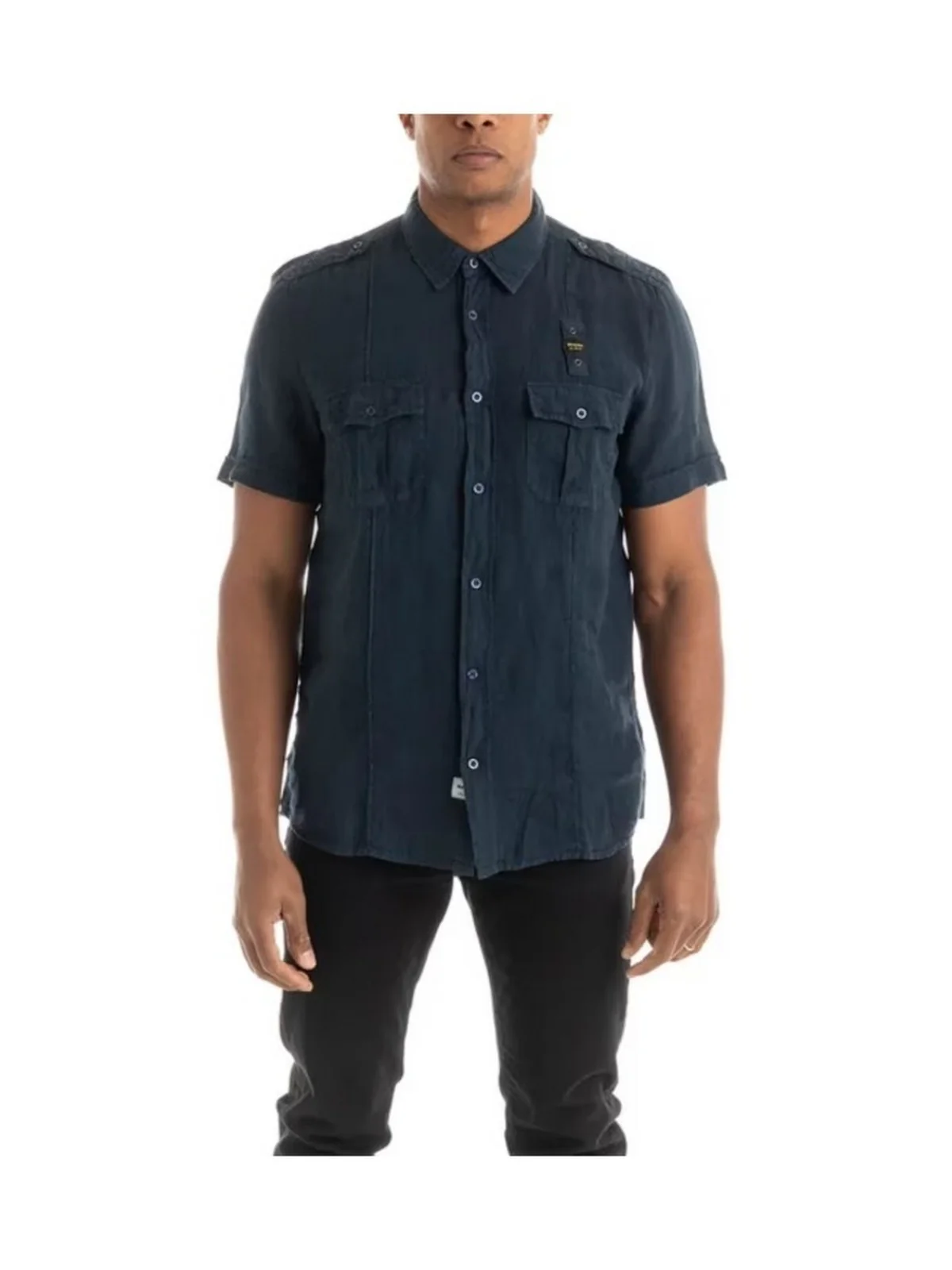 BLAUER Camicia Uomo 24SBLUS02034 006780 888 Blu - Image 2