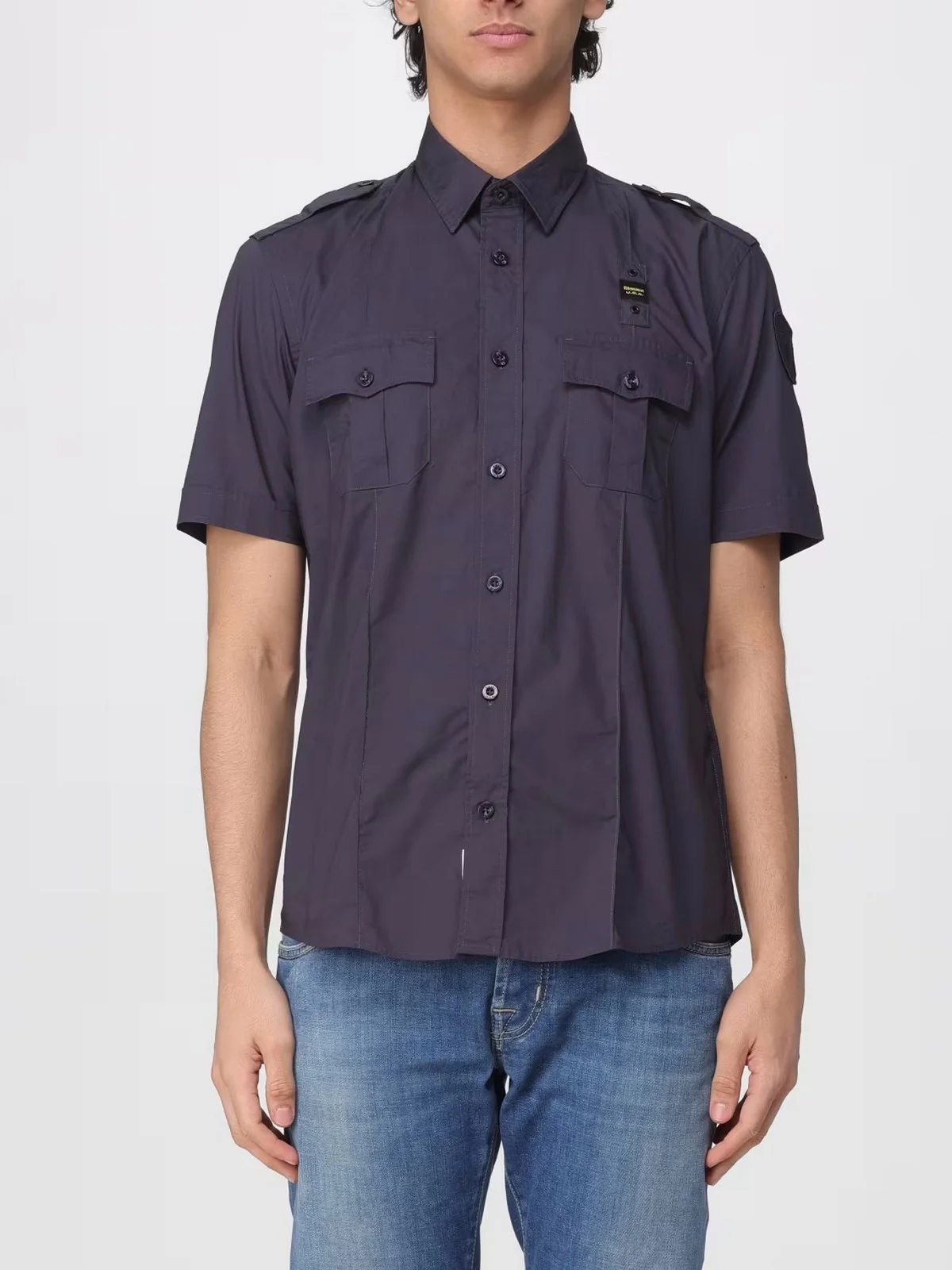 BLAUER Camicia Uomo BENSON 26SBLUS02271 007502 888 Blu - Image 2