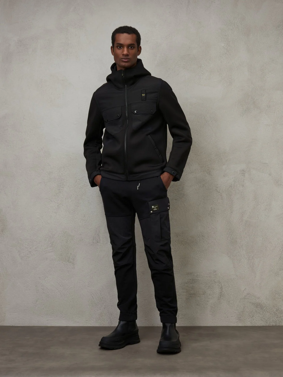 BLAUER Felpa Uomo  23WBLUF02074 004745 999 Nero - Image 4