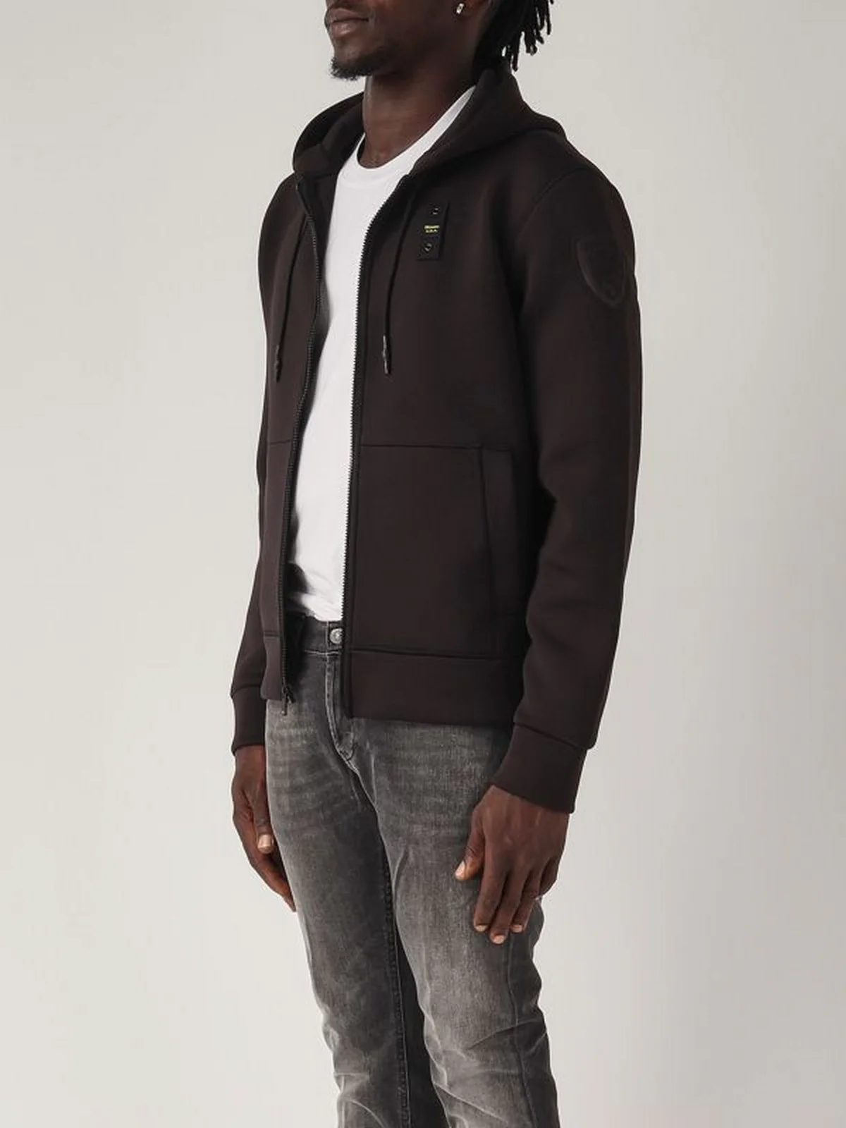BLAUER Felpa Uomo COLBY 24WBLUF02325 004745 999 Nero - Image 4