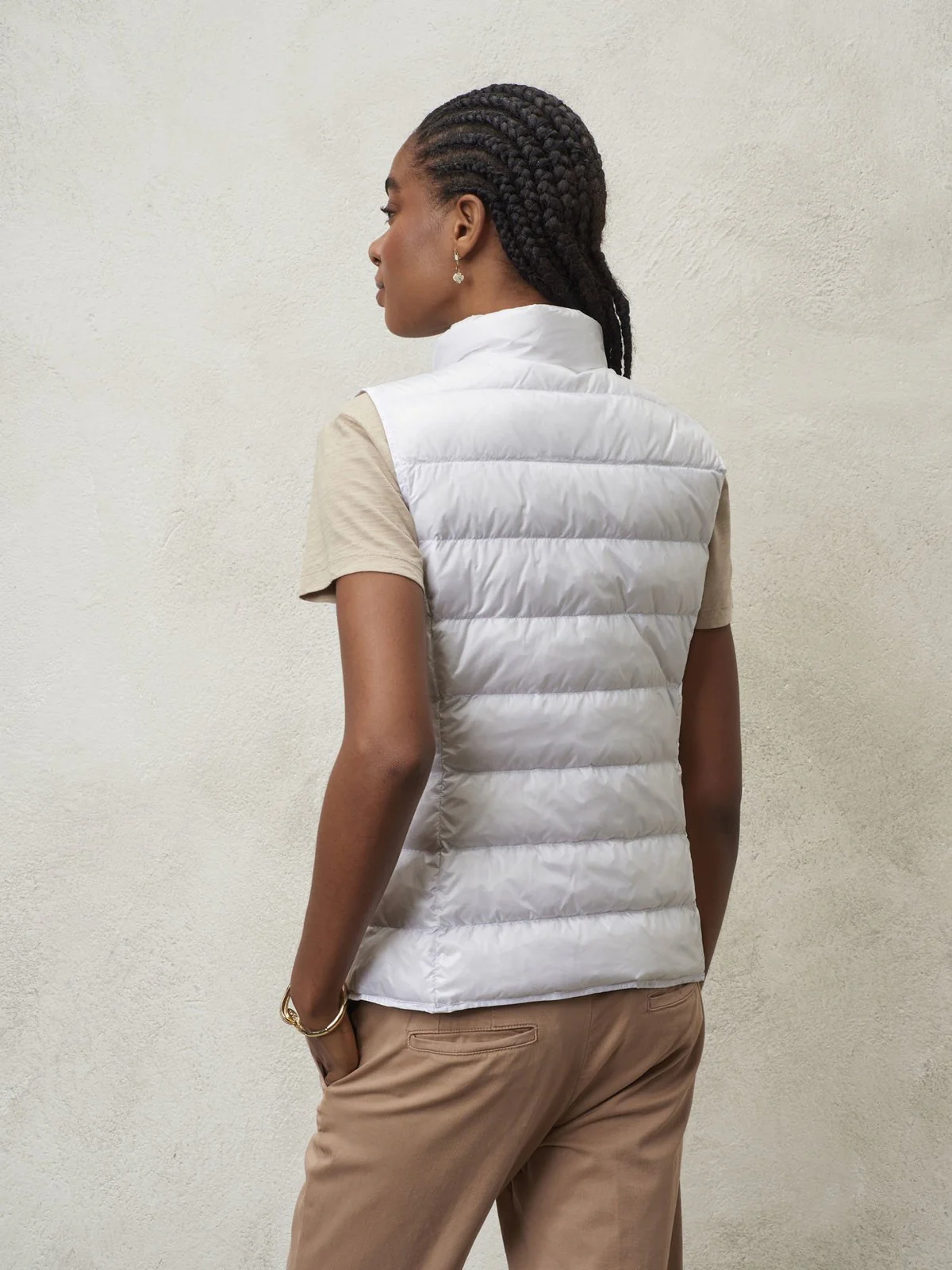 BLAUER Gilet Donna  24SBLDX03052 005050 100 Bianco - Image 4