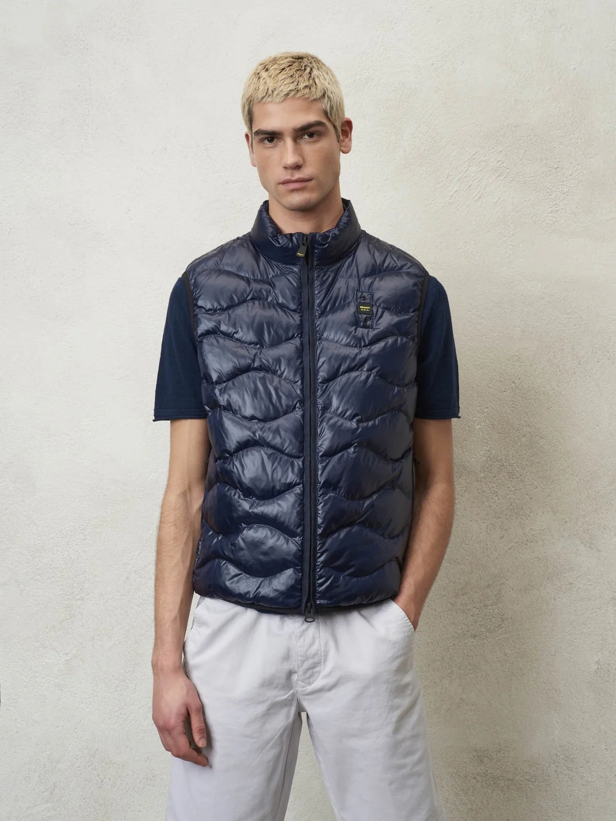 BLAUER Gilet Uomo 24SBLUX02058 005958 888 Blu - Image 2