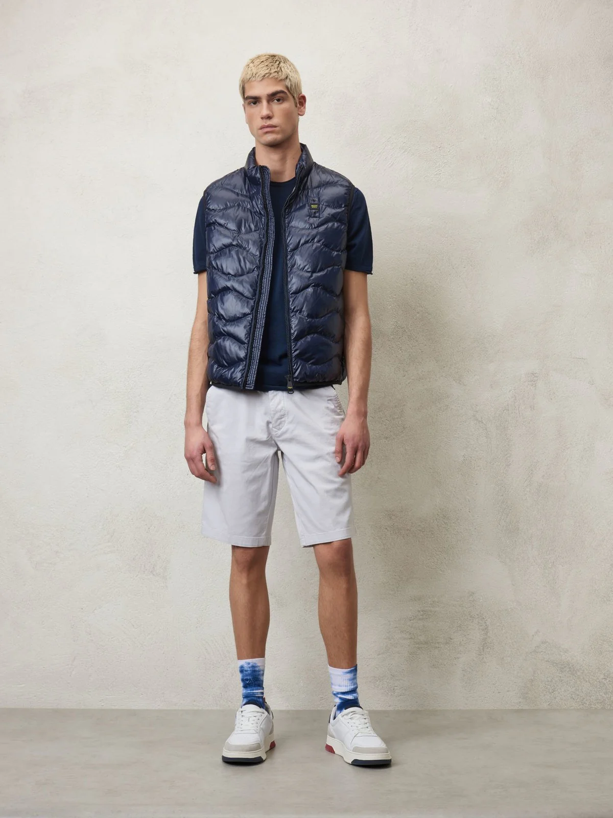 BLAUER Gilet Uomo 24SBLUX02058 005958 888 Blu - Image 3