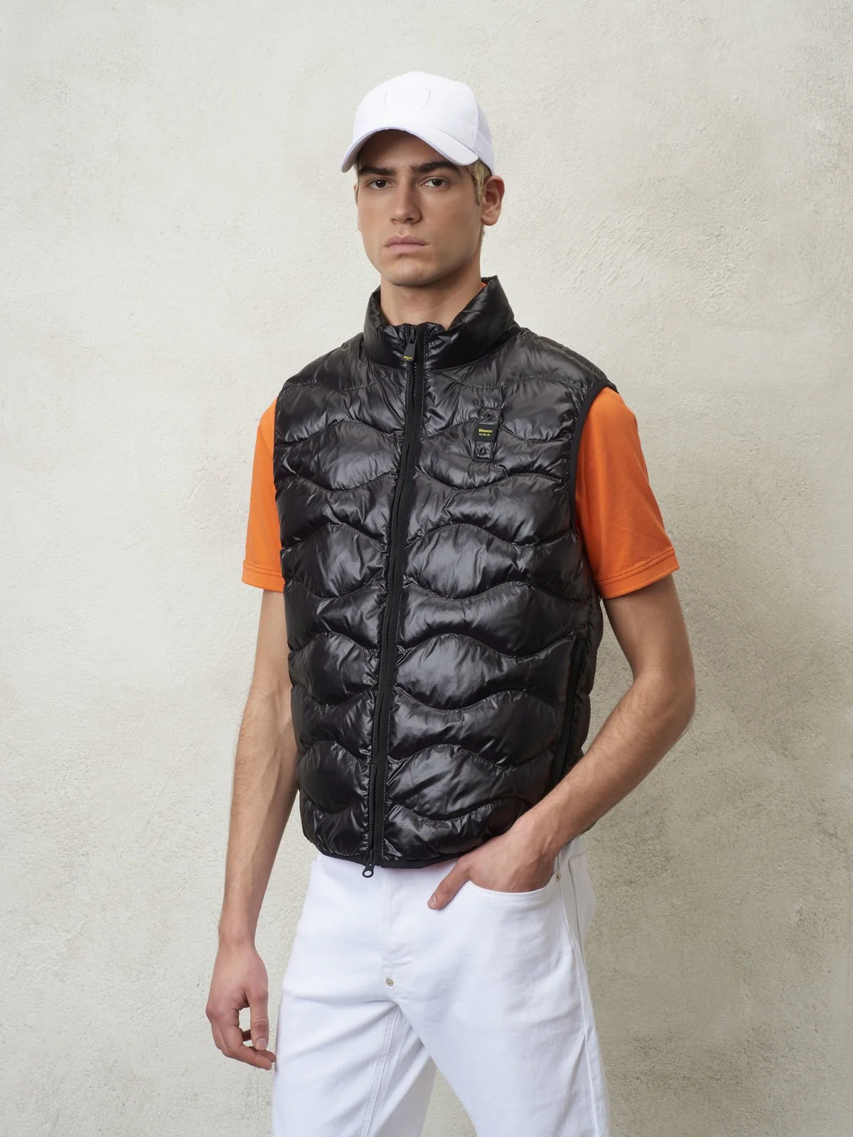 BLAUER Gilet Uomo  24SBLUX02058 005958 999 Nero - Image 4