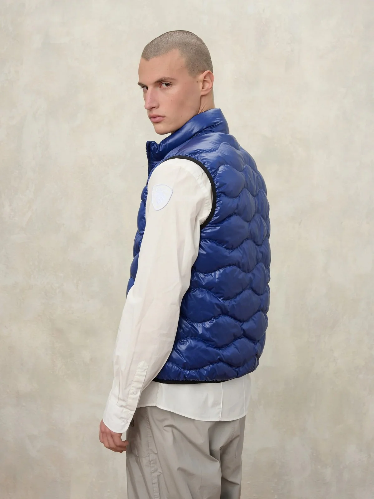 BLAUER Gilet Uomo DANNY 26SBLUX02184 005958 888RF BLU interno GREEN 60F - Image 3