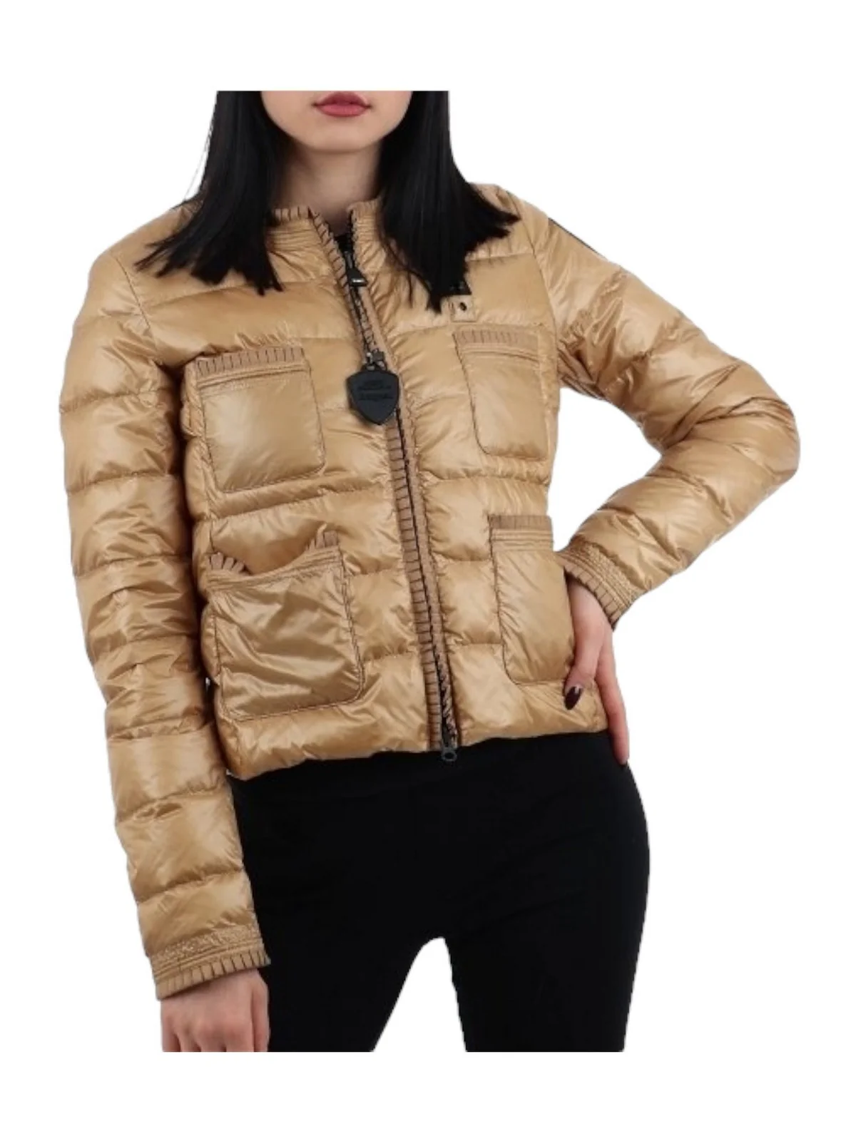 BLAUER Giubbino Donna  24SBLDC03053 005050 287 Marrone - Image 2