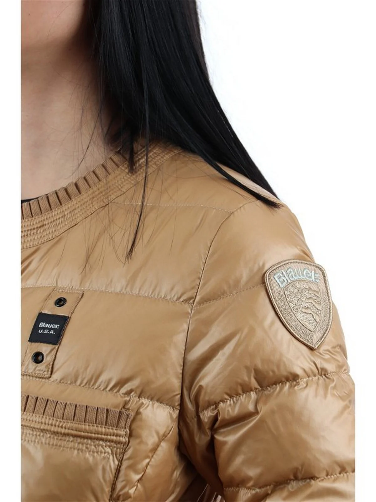BLAUER Giubbino Donna  24SBLDC03053 005050 287 Marrone - Image 4