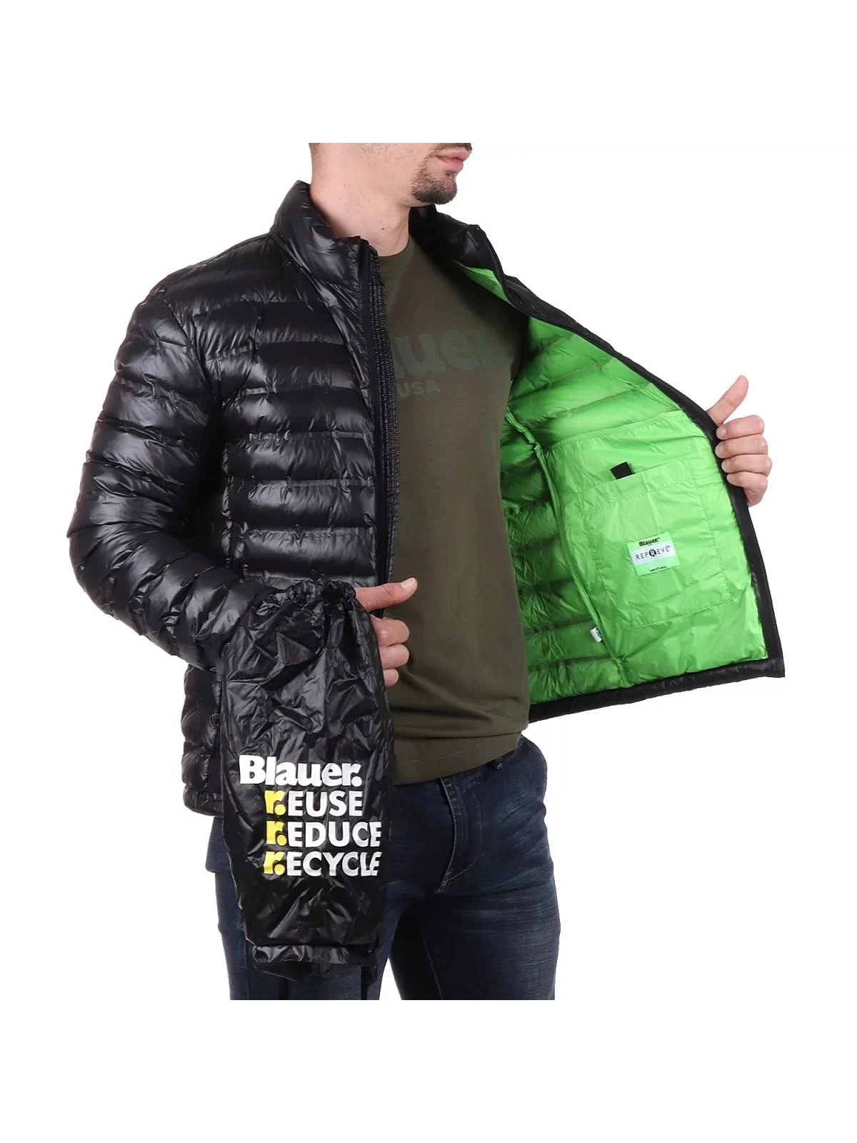 BLAUER Giubbino Uomo 24SBLUC02545 006100 999 Nero - Image 6