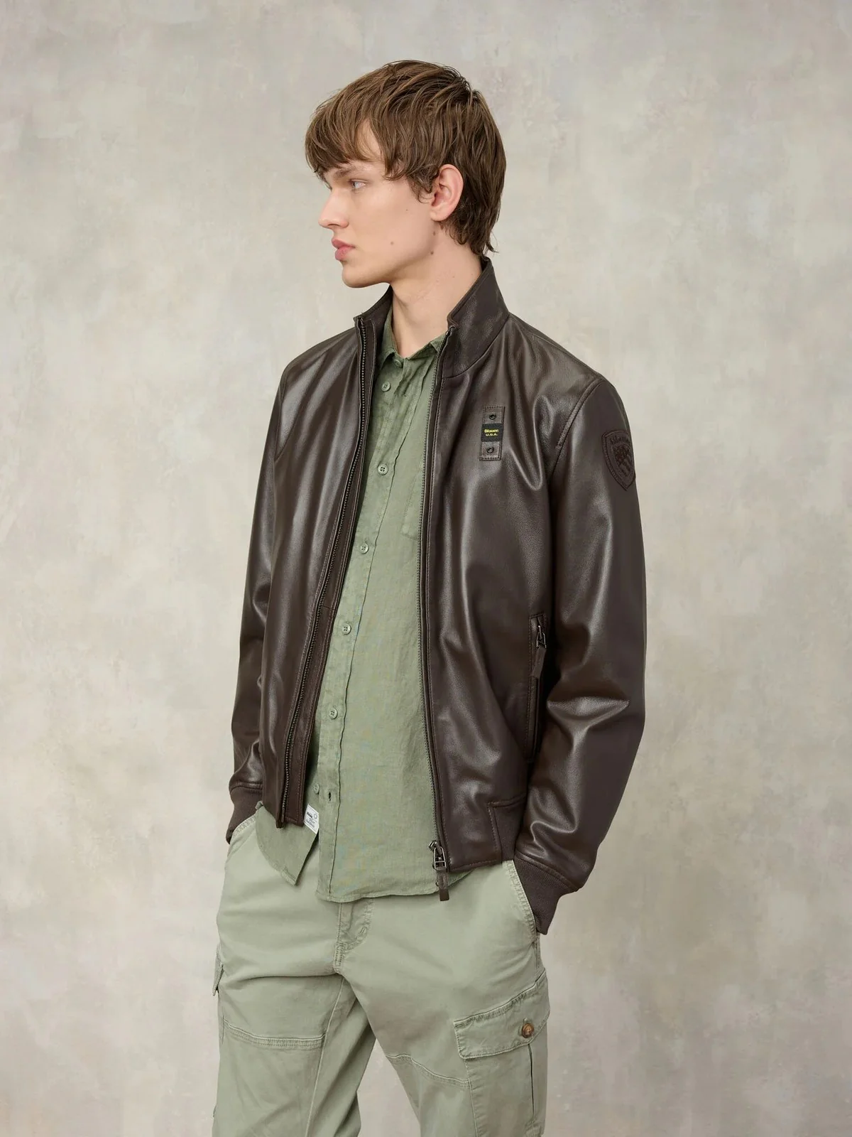 BLAUER Giubbino Uomo CONISTON 26SBLUL02441 007515 392 NERO CAFFE' - Image 3