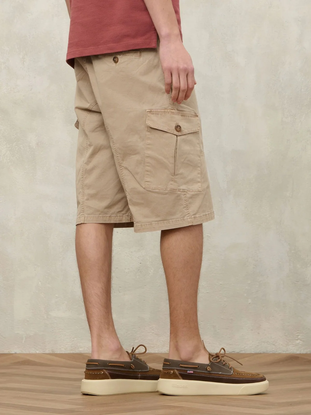 BLAUER Pantalone Uomo NEAL 99CBLUP04004 007493 327 BEIGE NATURALE - Image 2