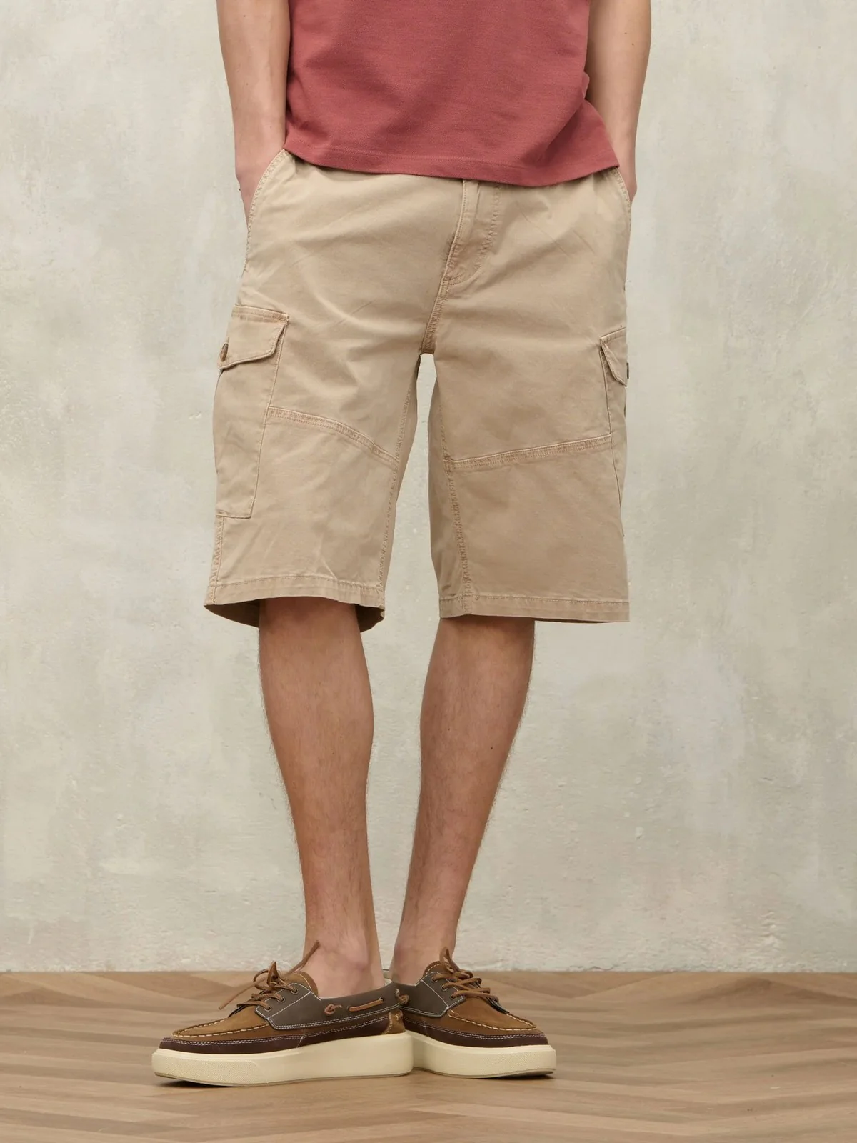 BLAUER Pantalone Uomo NEAL 99CBLUP04004 007493 327 BEIGE NATURALE - Image 3