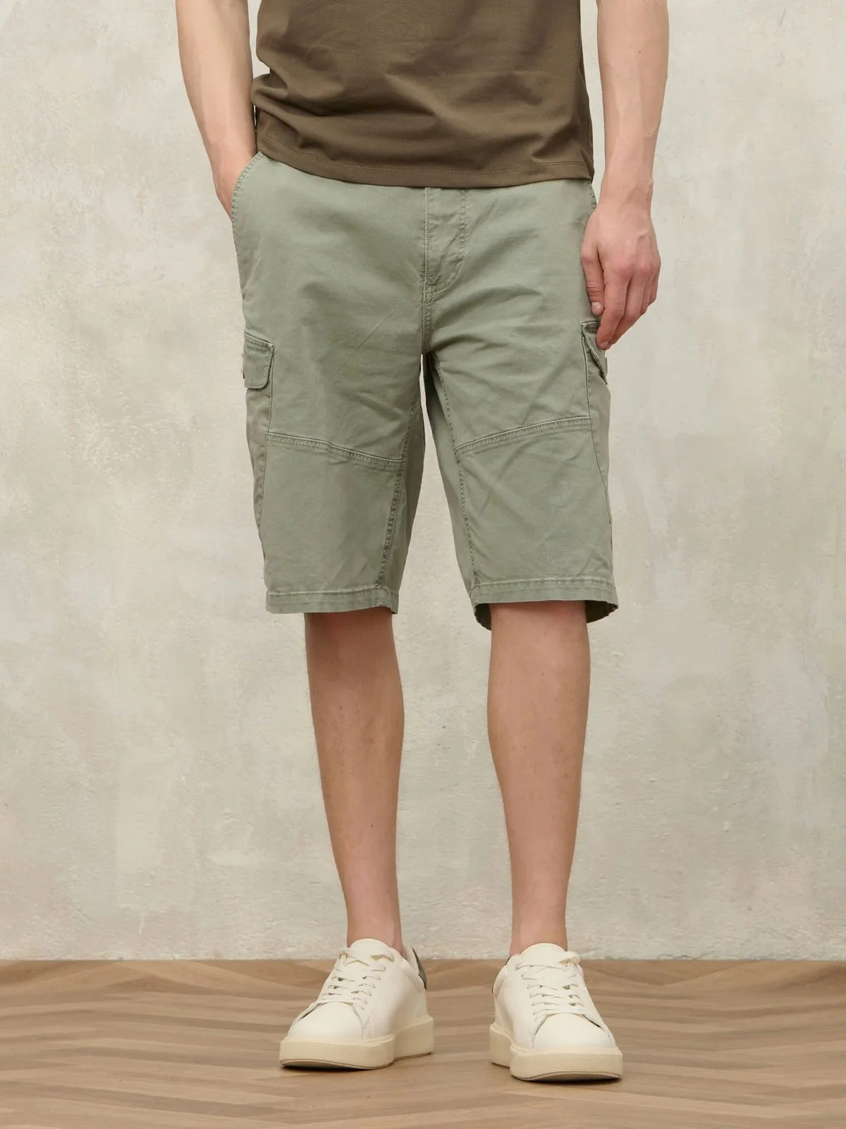 BLAUER Pantalone Uomo NEAL 99CBLUP04004 007493 694 VERDE OLIVASTRO - Image 3