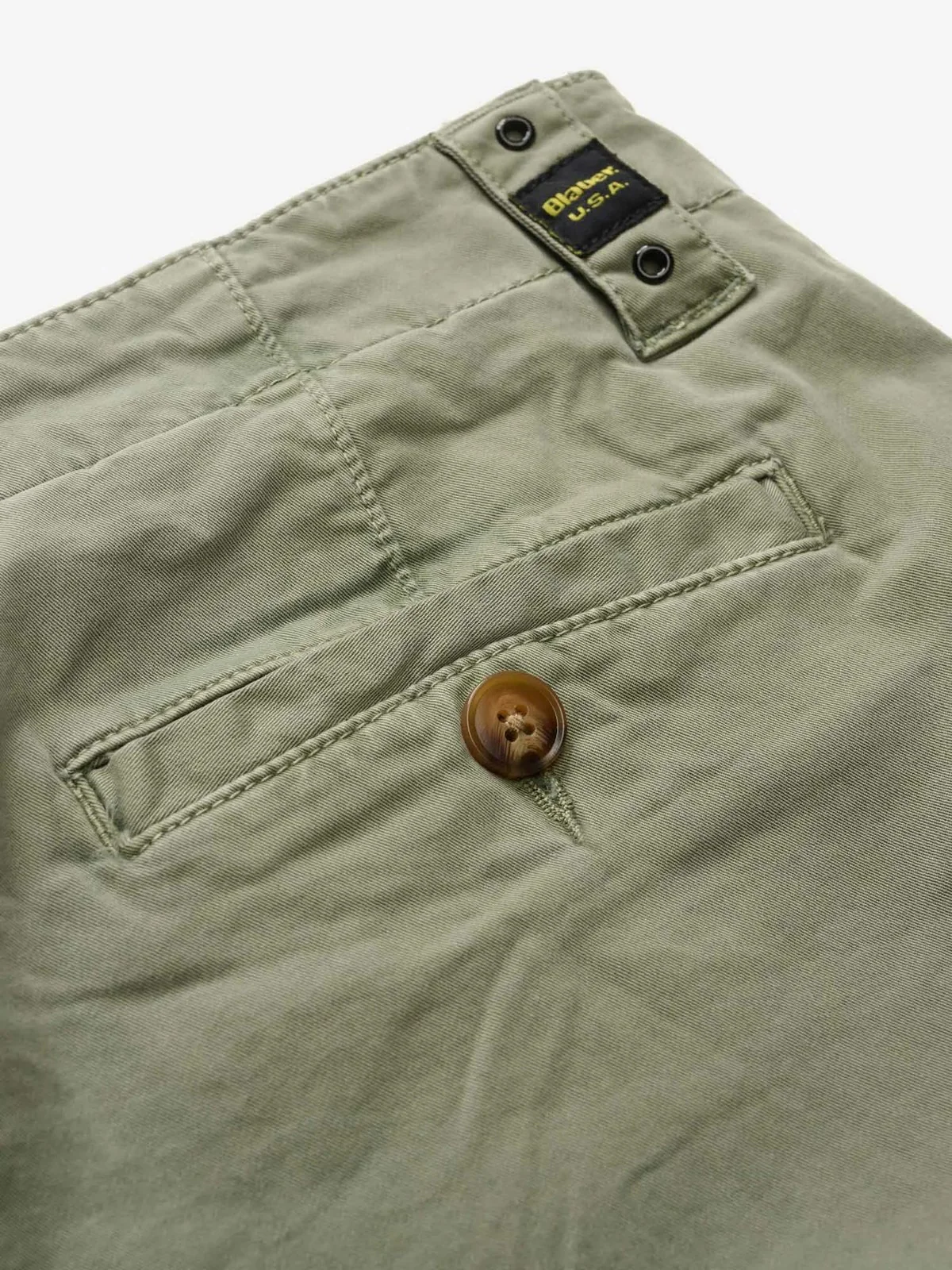BLAUER Pantalone Uomo NEAL 99CBLUP04004 007493 694 VERDE OLIVASTRO - Image 4