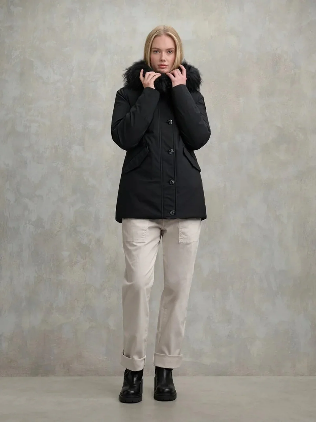 BLAUER parka Donna IRMA 25WBLDB03191 007294 999 Nero - Image 4