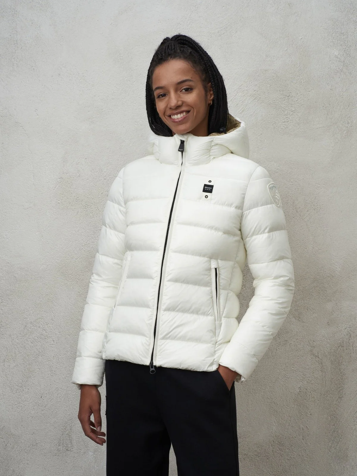 BLAUER Piumino Donna  23WBLDC02114 006648 102TT Bianco - Image 2