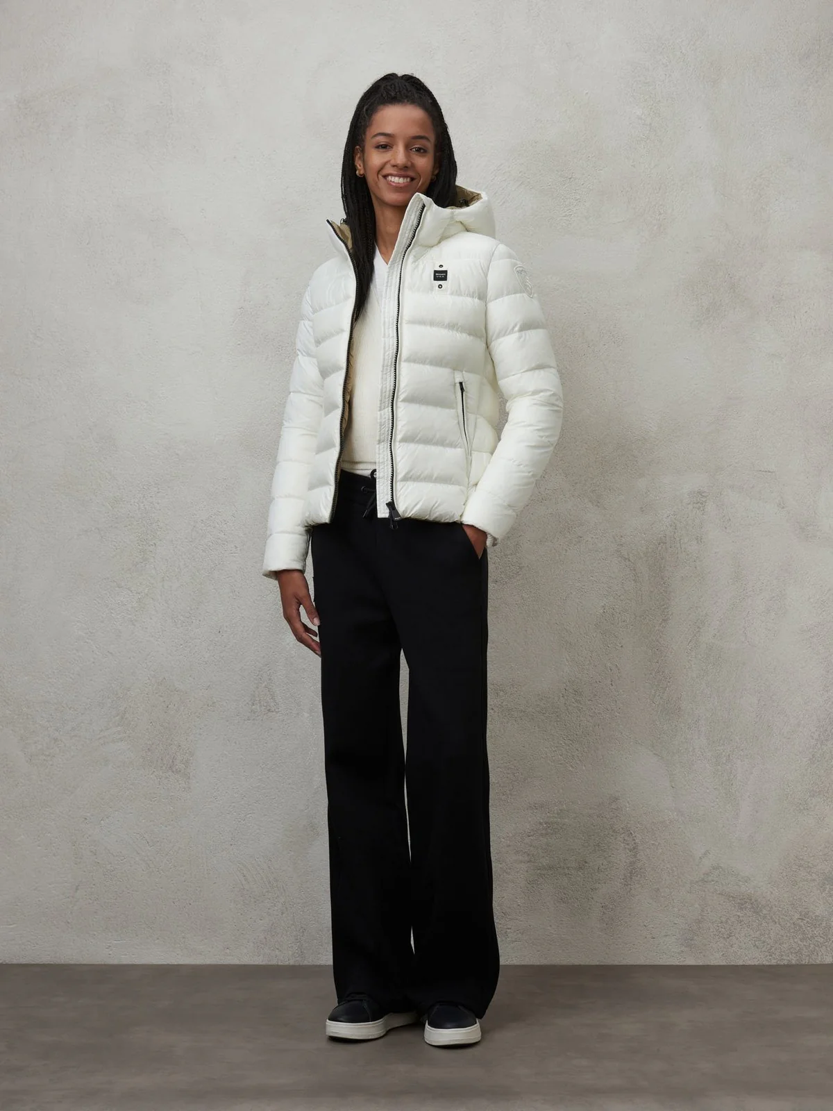 BLAUER Piumino Donna  23WBLDC02114 006648 102TT Bianco - Image 5