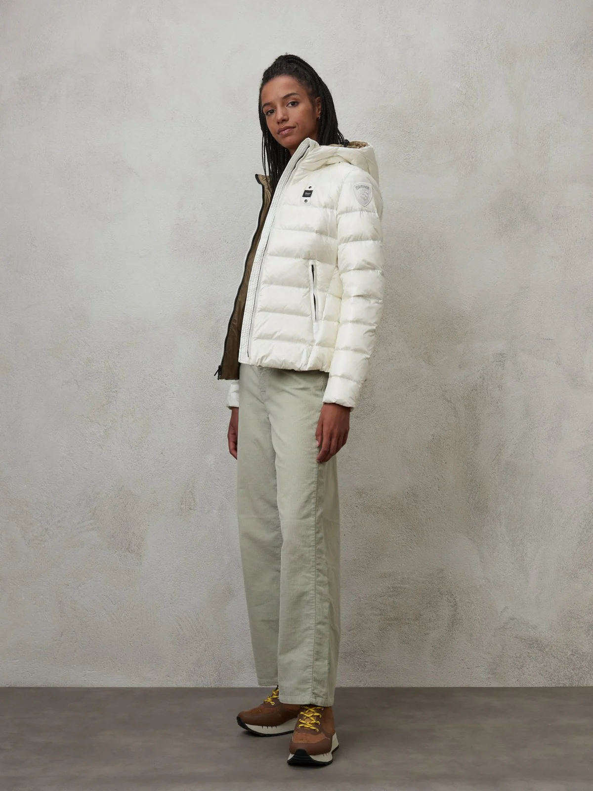BLAUER Piumino Donna  23WBLDC03089 005050 102TT Bianco - Image 5