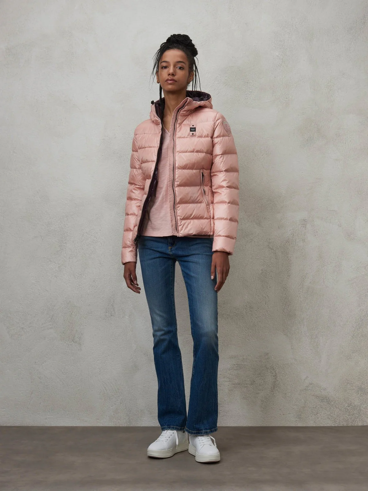 BLAUER Piumino Donna 23WBLDC03089 005050 520OA Rosa - Image 5