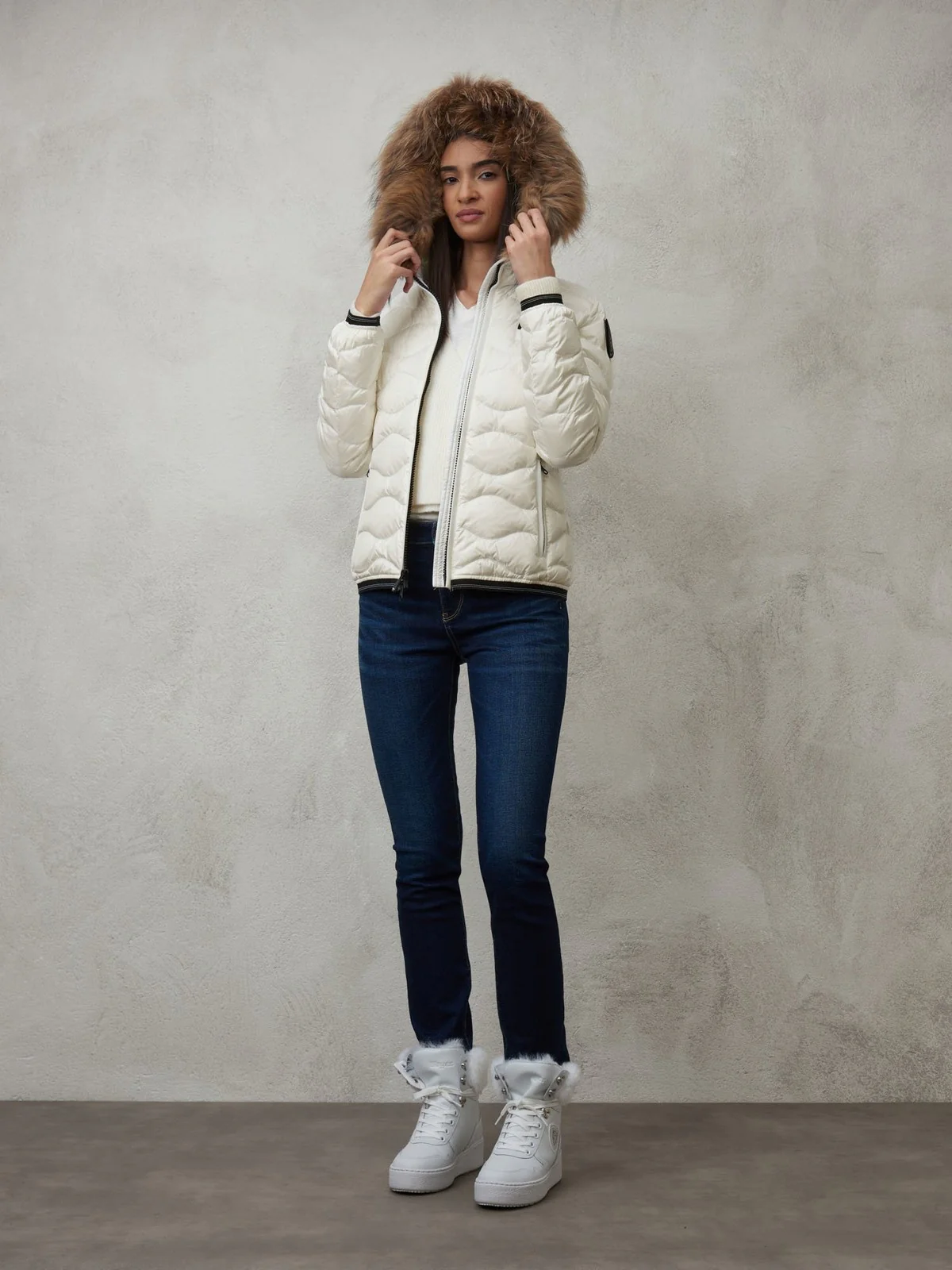 BLAUER Piumino Donna  23WBLDC03093 006047 102 Bianco - Image 5