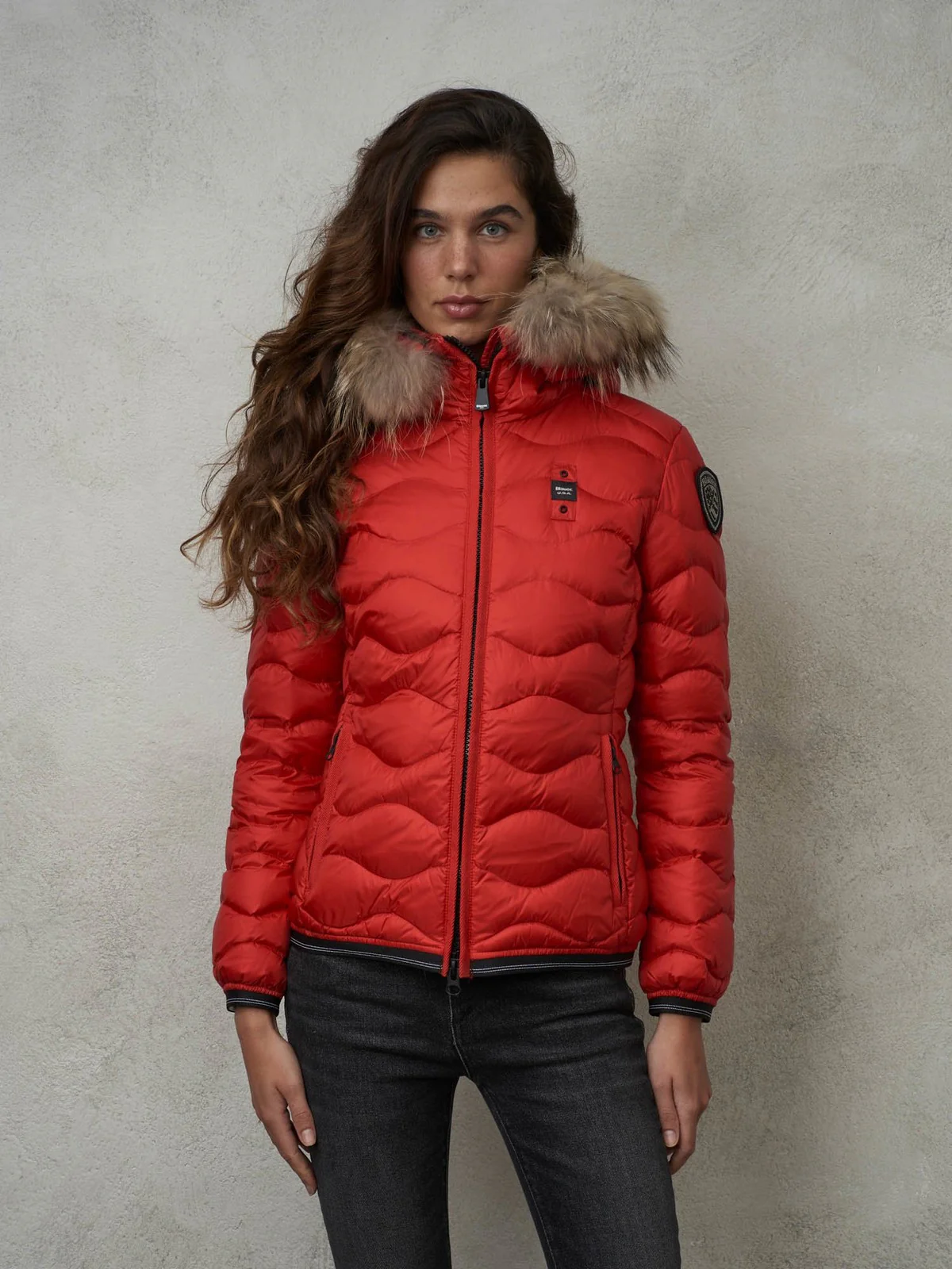 BLAUER Piumino Donna  23WBLDC03093 006047 552 Rosso - Image 2