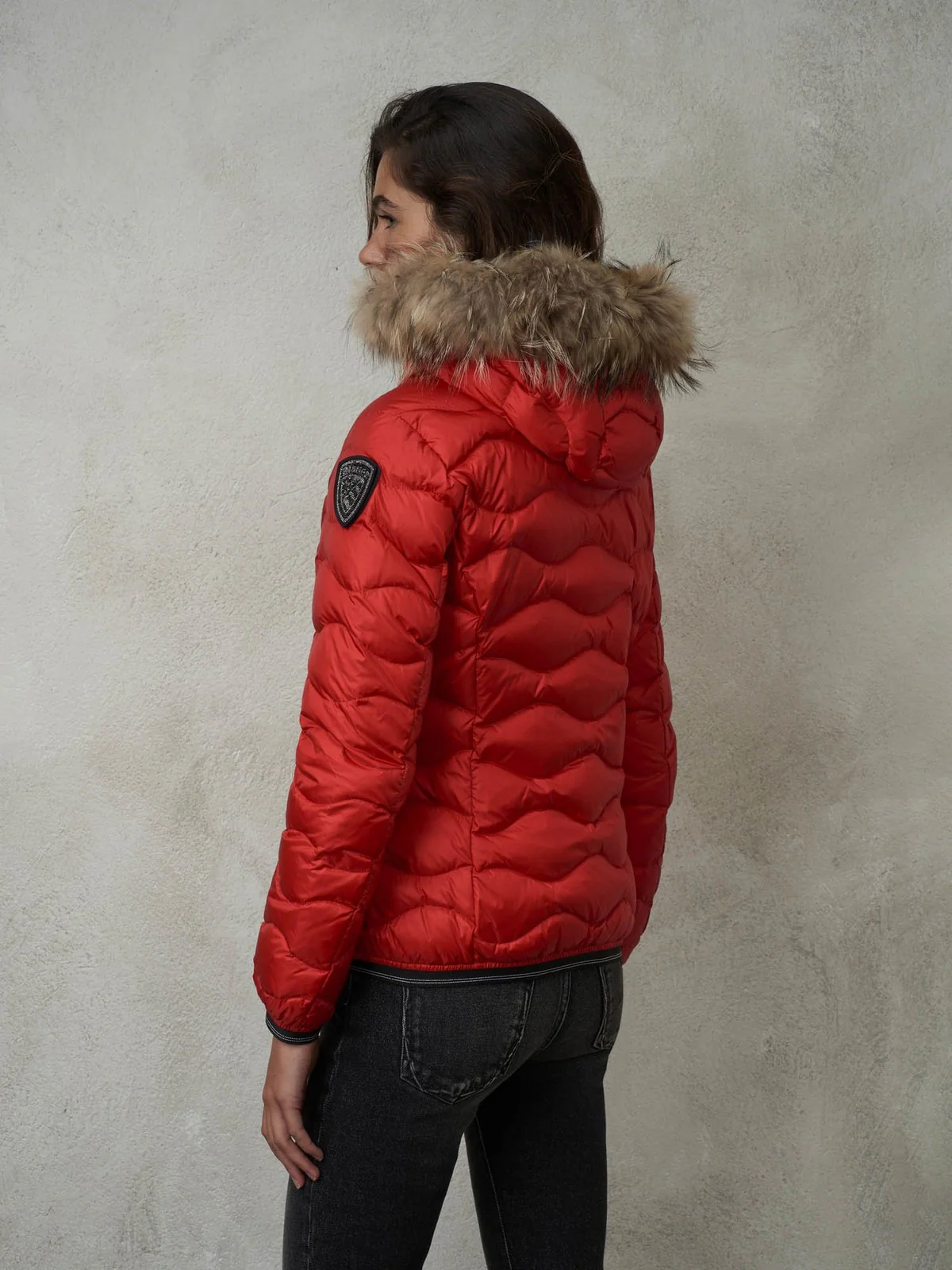 BLAUER Piumino Donna  23WBLDC03093 006047 552 Rosso - Image 4