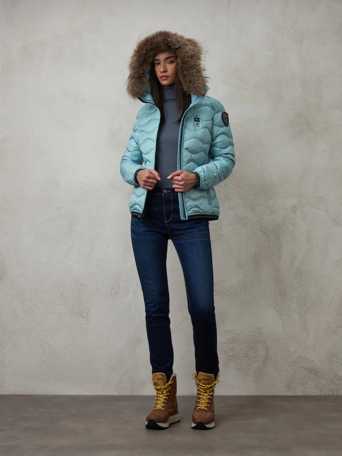BLAUER Piumino Donna  23WBLDC03093 006047 963 Blu - Image 2