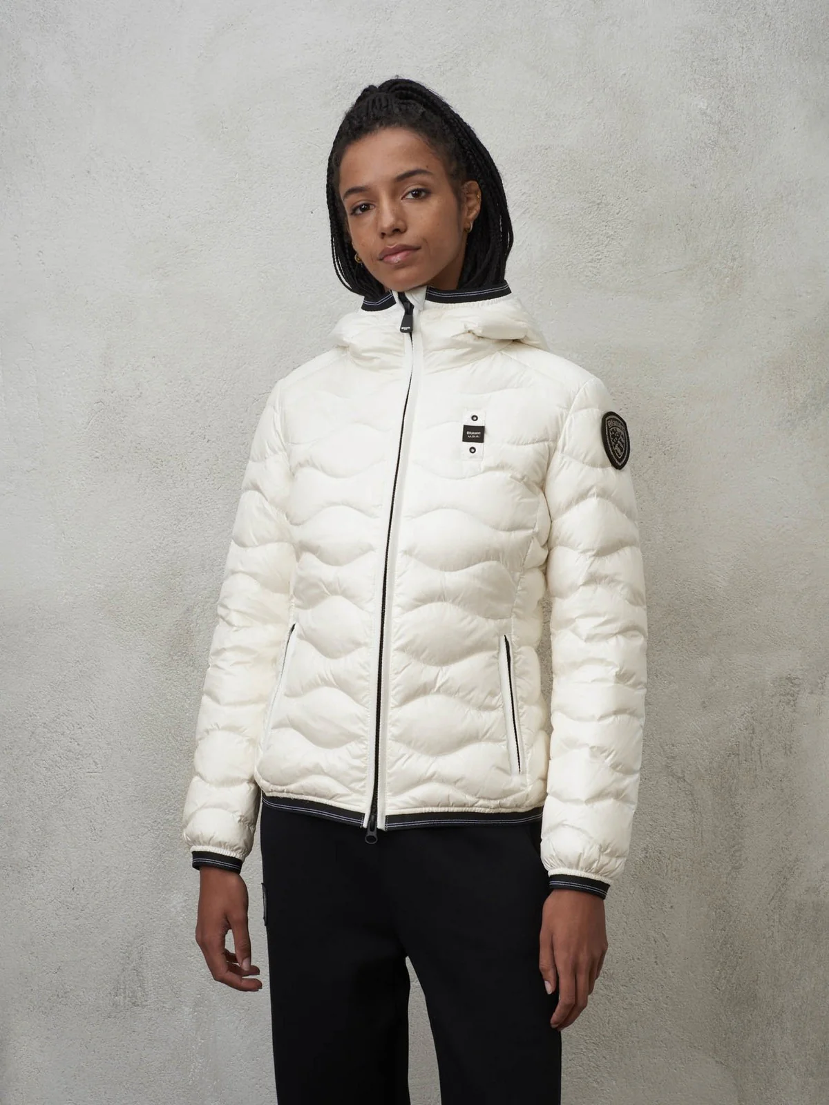 BLAUER Piumino Donna  23WBLDC03095 006047 102 Bianco - Image 2