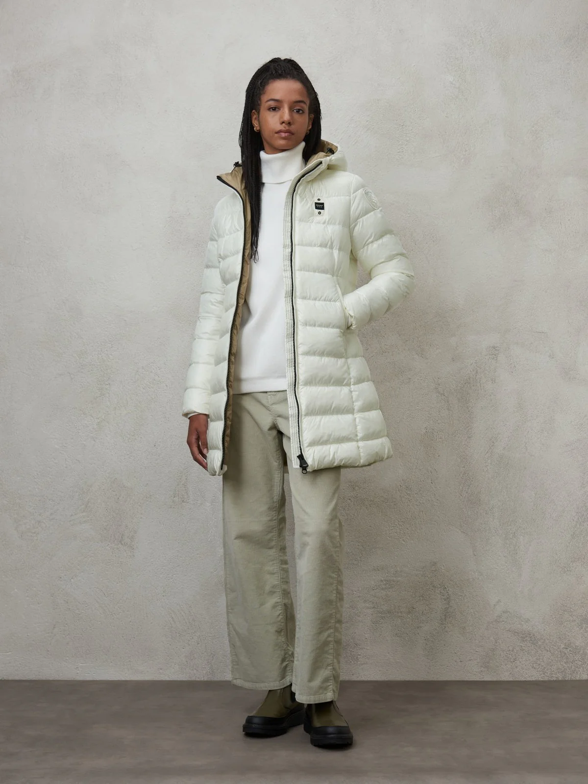 BLAUER Piumino Donna  23WBLDK02113 006648 102TT Bianco - Image 3