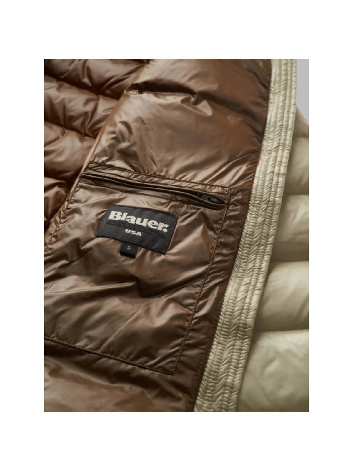 BLAUER Piumino Donna  23WBLDK03565 005050 137BA Beige - Image 2